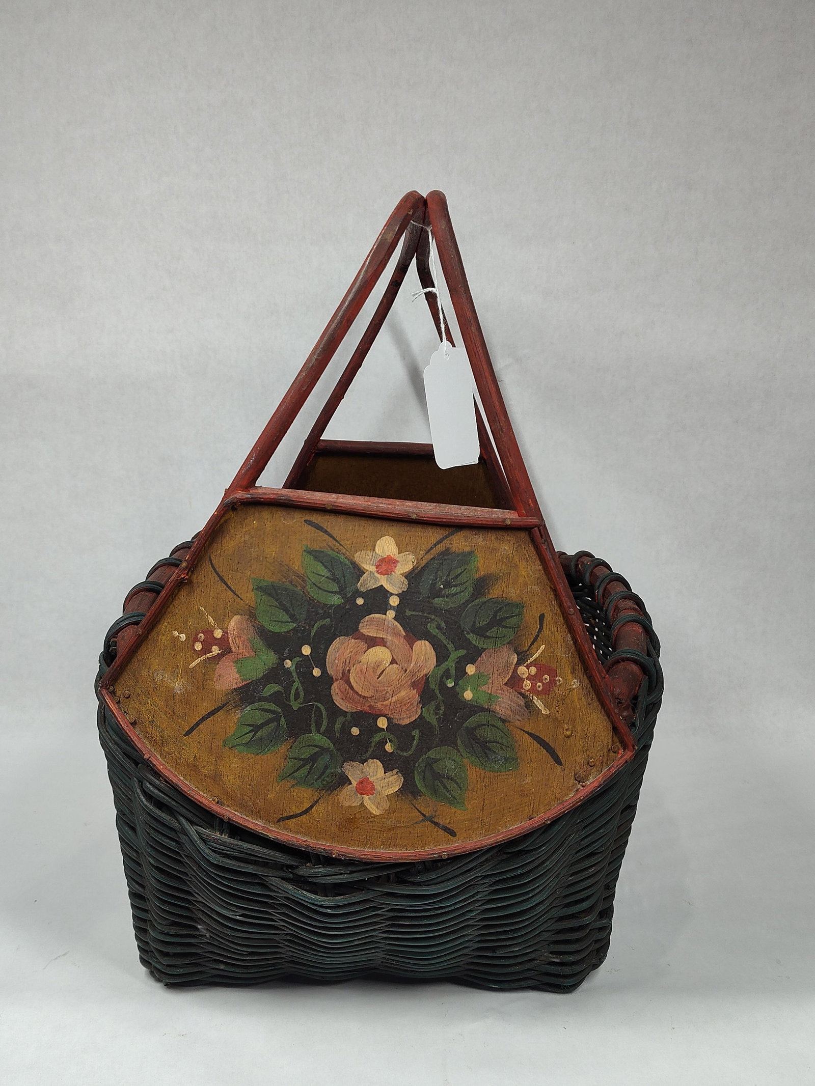 Tole Painted Basket - 5