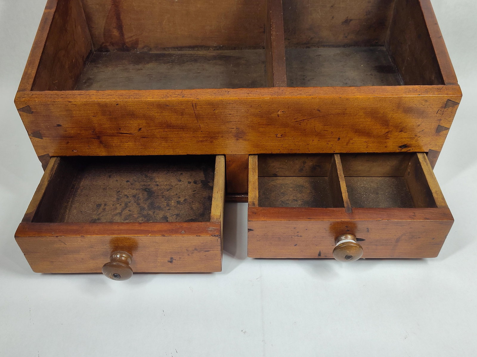 Early Dovetailed Slanted Document Wall Box - 3