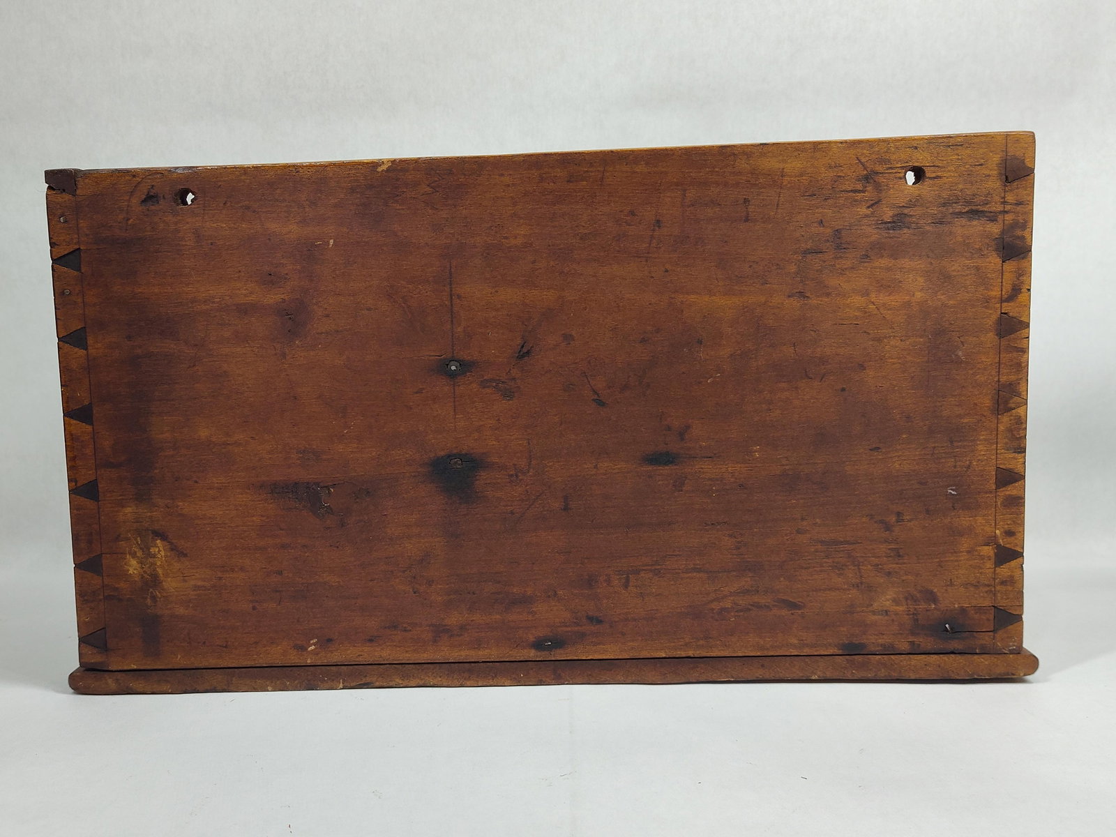Early Dovetailed Slanted Document Wall Box - 5