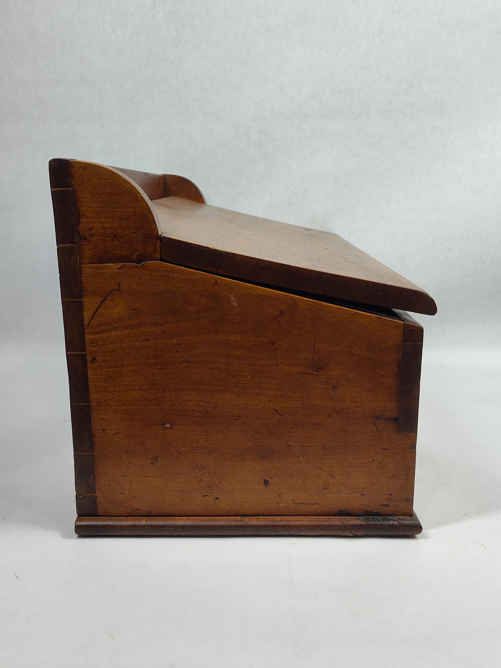 Early Dovetailed Slanted Document Wall Box - 6