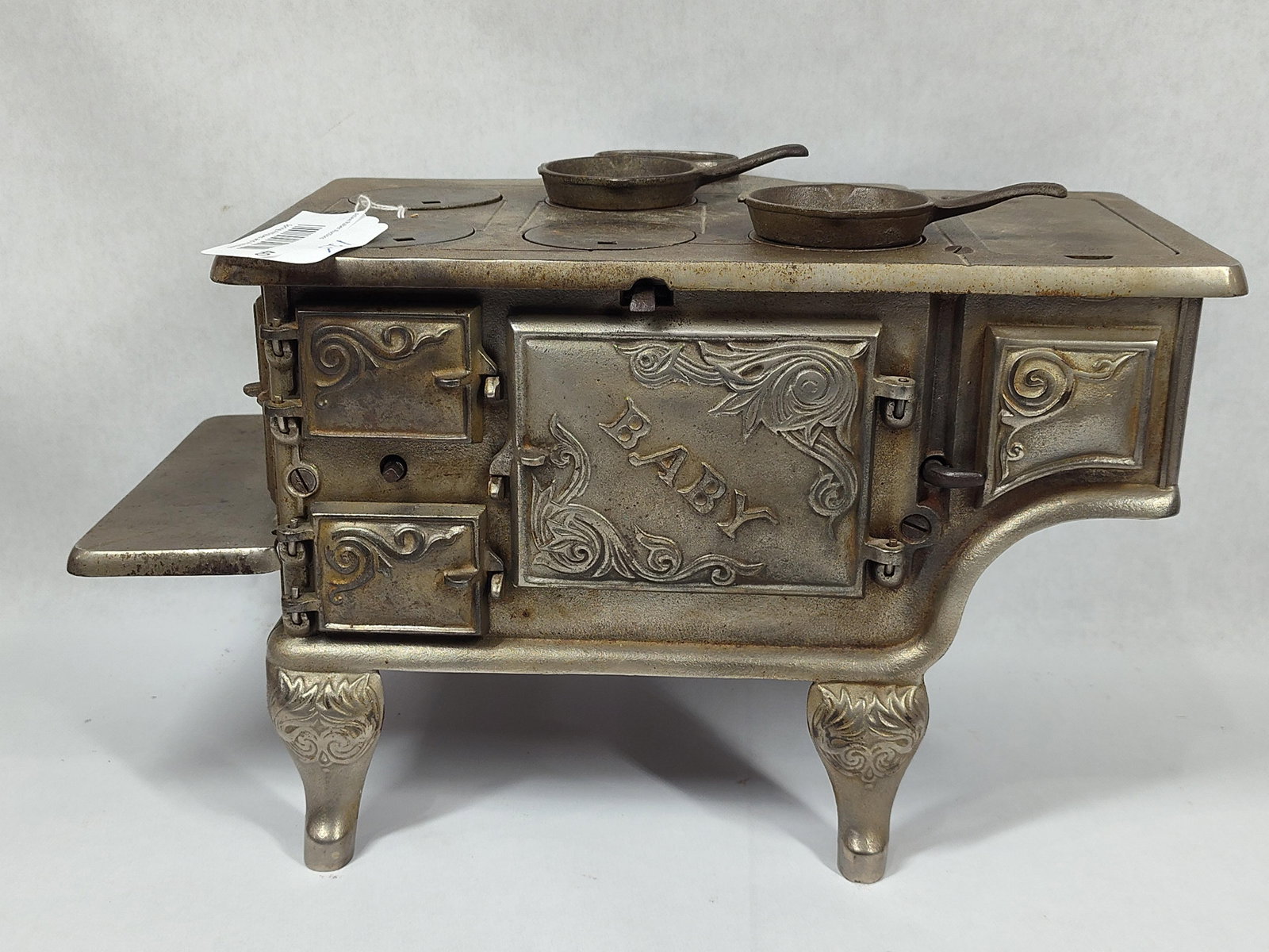 Cast Iron "Baby" Toy Cook Stove (1 of 11)