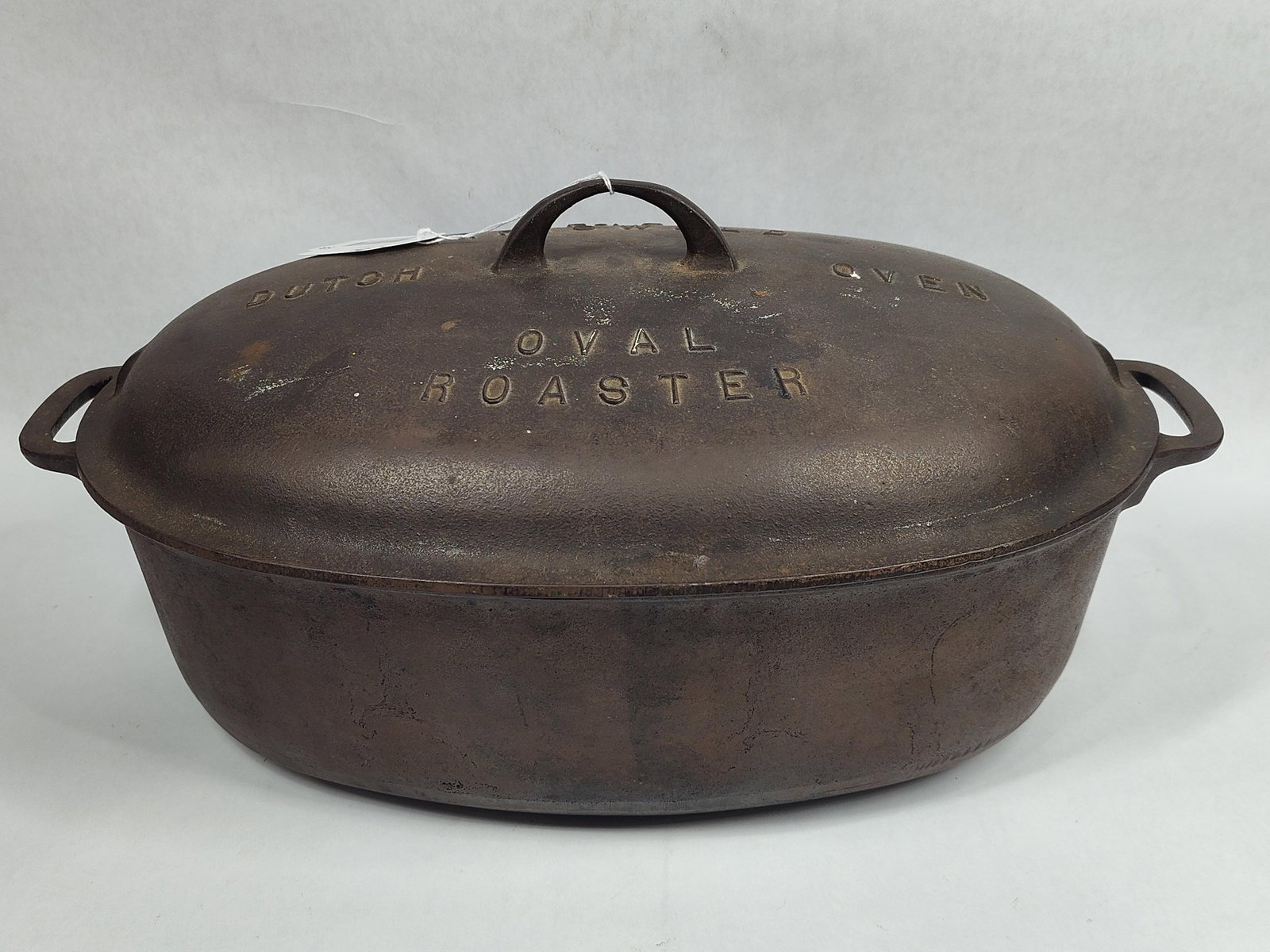 Griswold #7 Dutch Oven Oval Roaster w/Lid & Trivet (1 of 9)