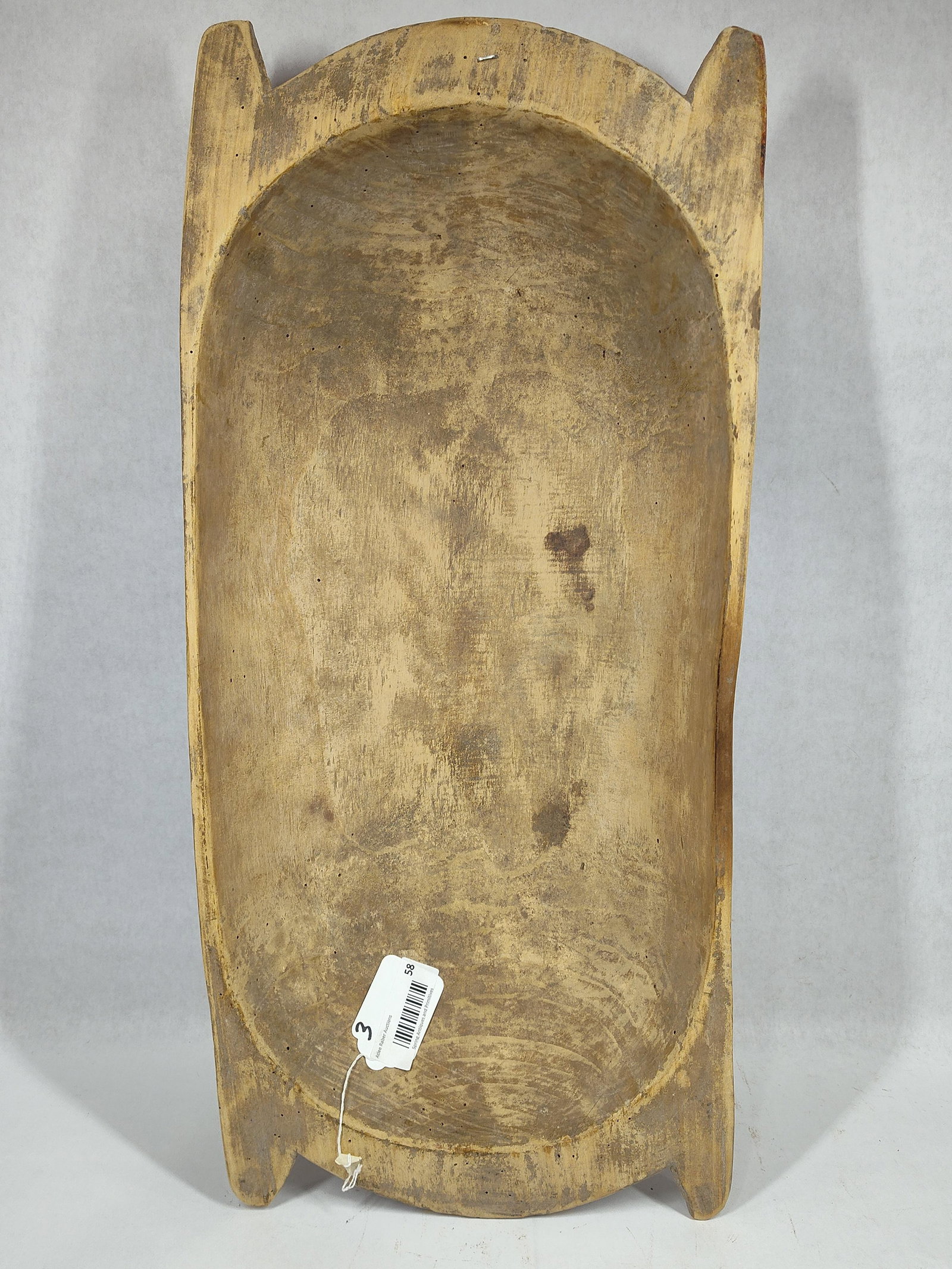 Primitive Trencher: 12in wide 26in long.