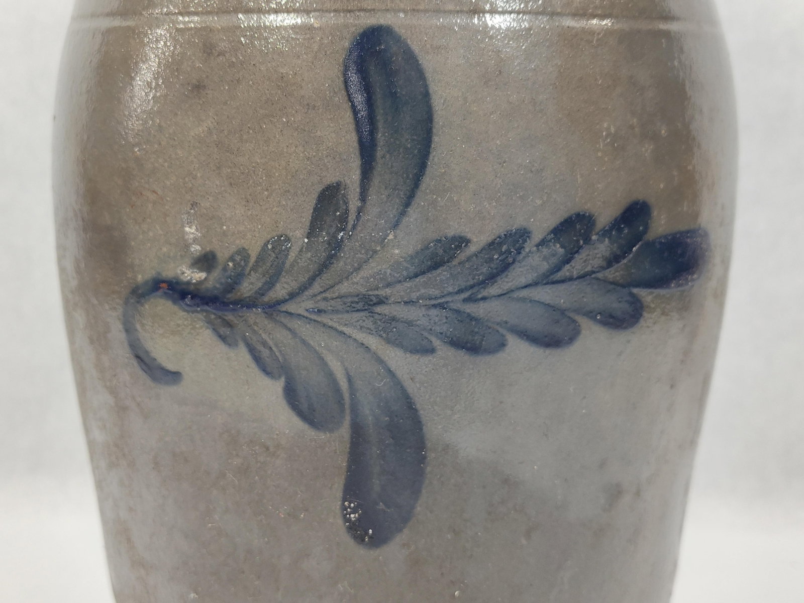 Decorated 2gal stoneware jar - 2
