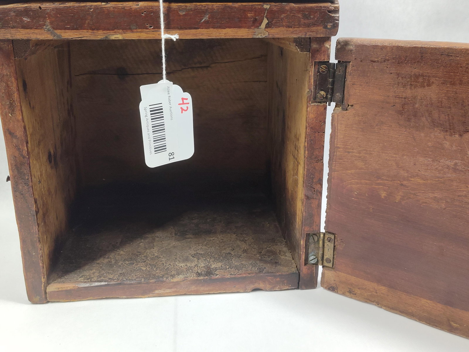 Early Primitive Hanging Salt Box - 4