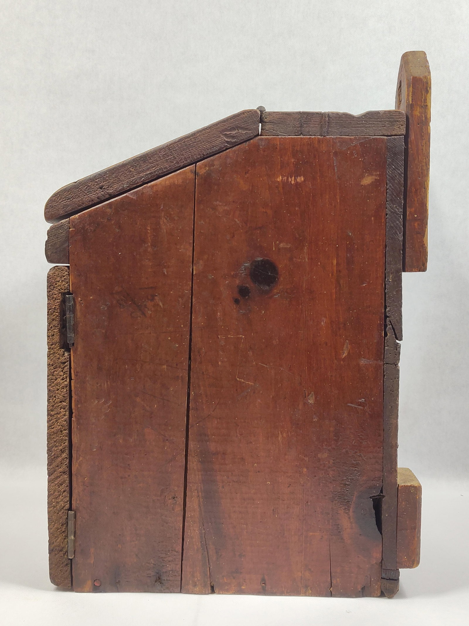Early Primitive Hanging Salt Box - 6
