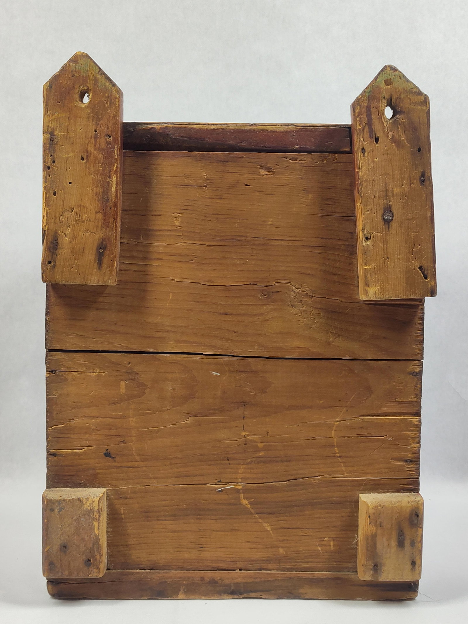 Early Primitive Hanging Salt Box - 7