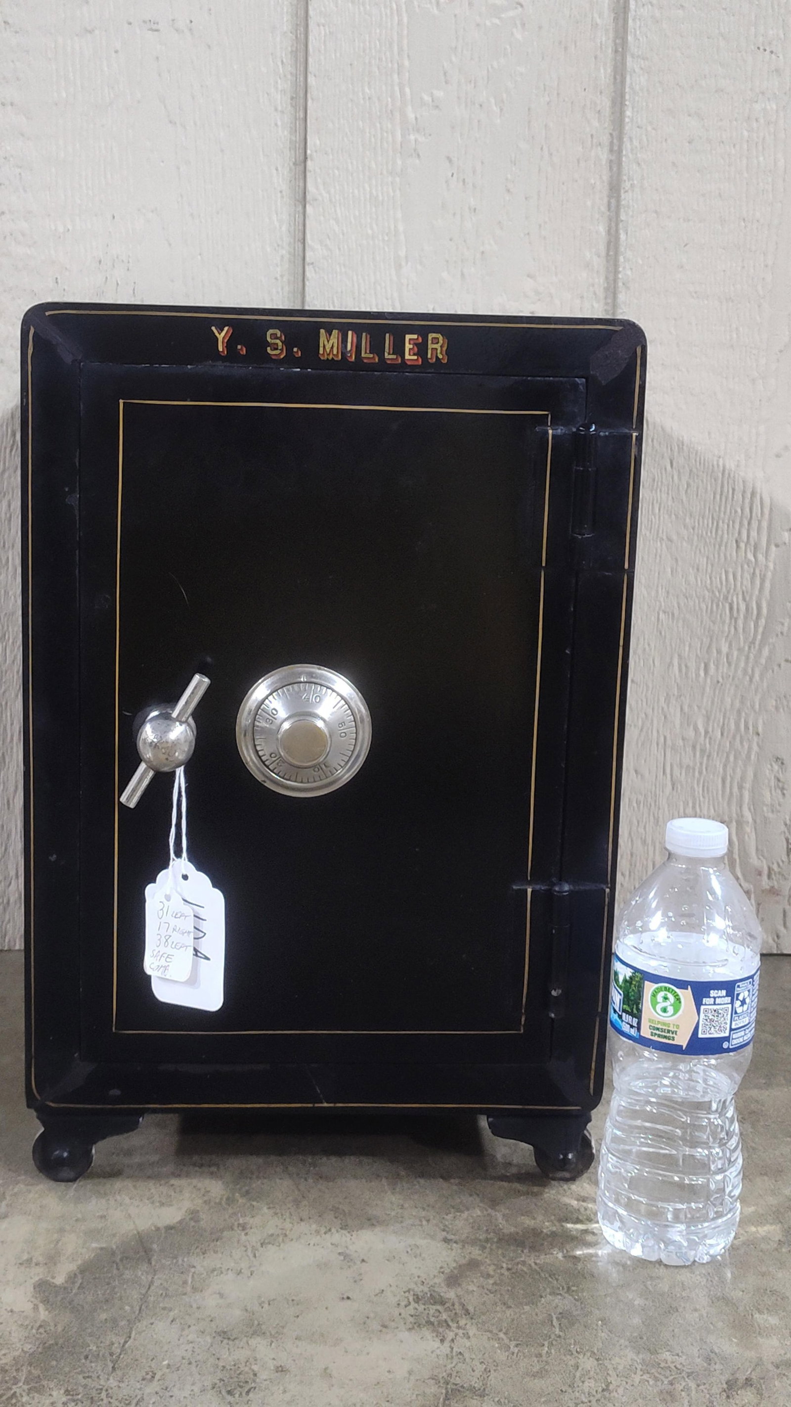 Rare Y.S. Miller Small Sized Safe w/combination & interior compartments (1 of 6)