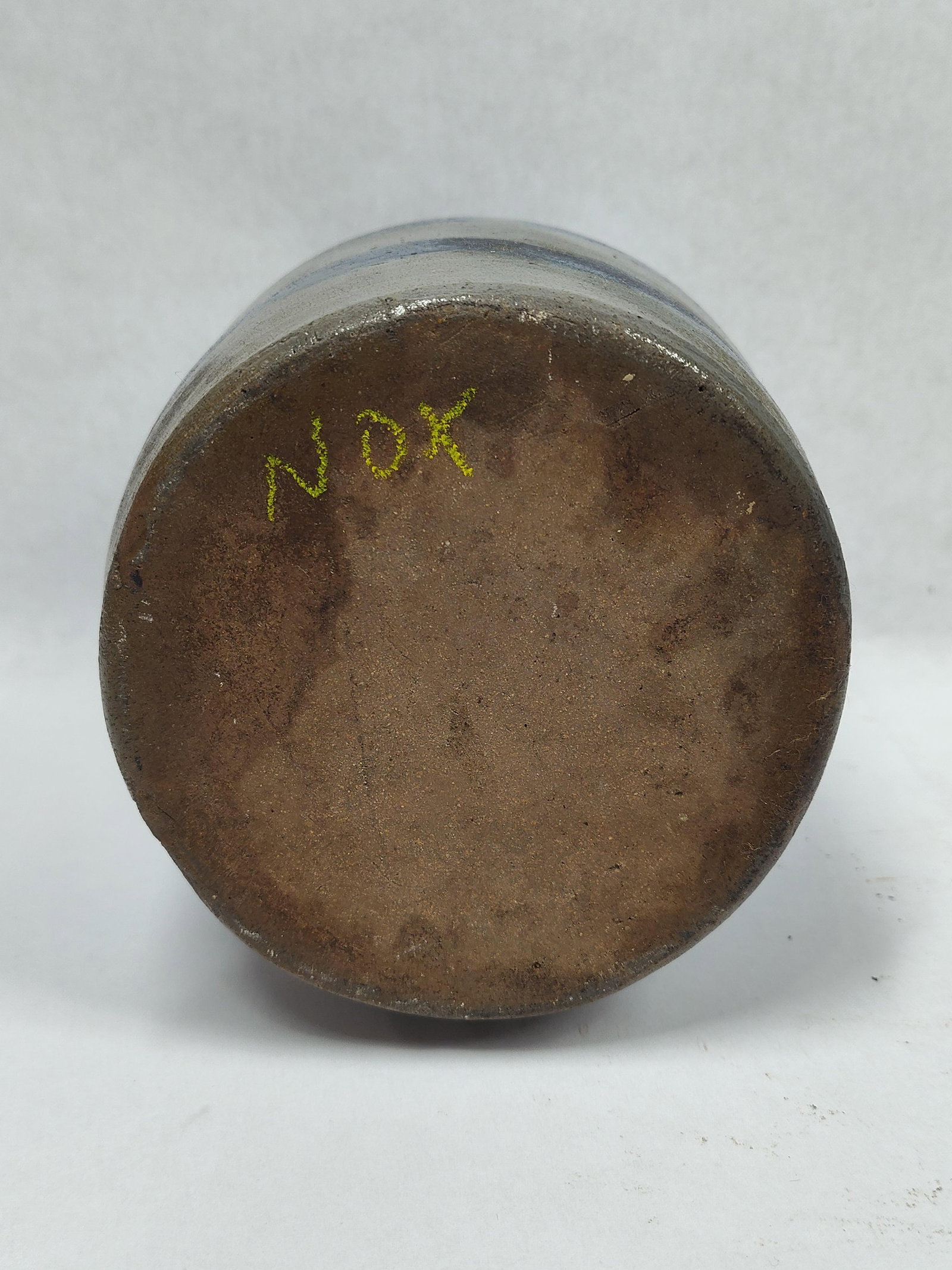 Excellent Stoneware Striper Jar - 6