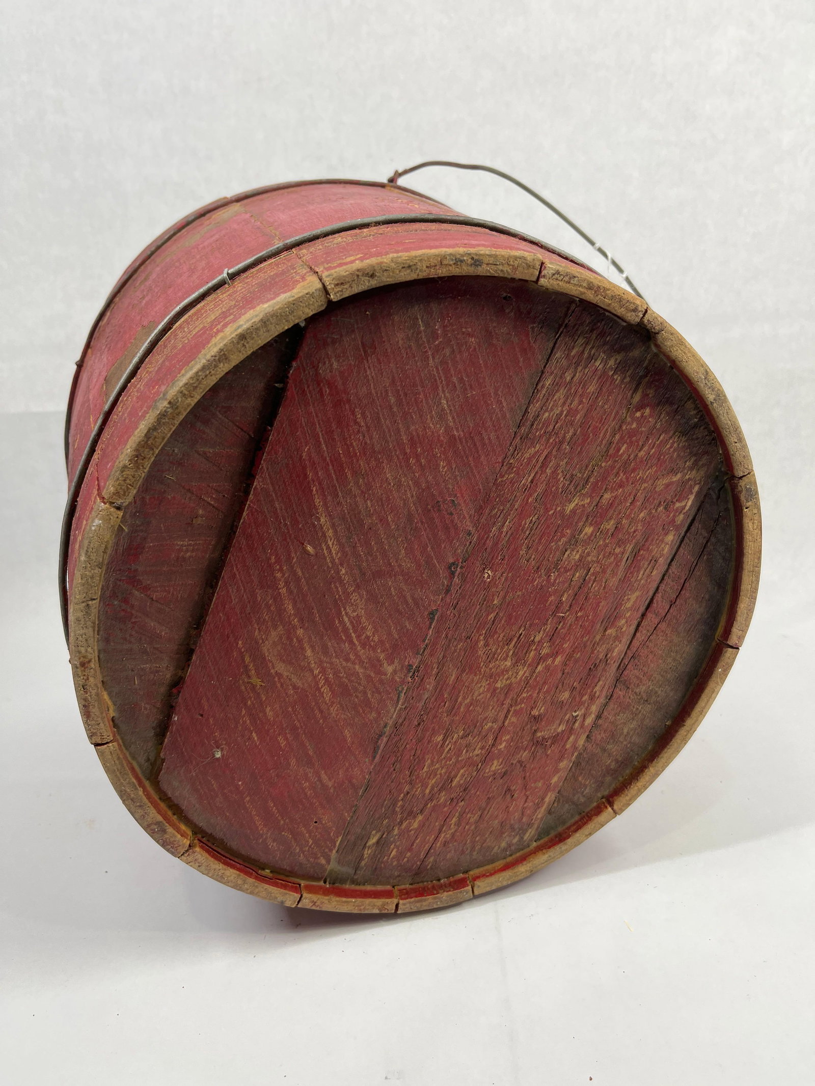 Excellent Red Painted Bucket - 4