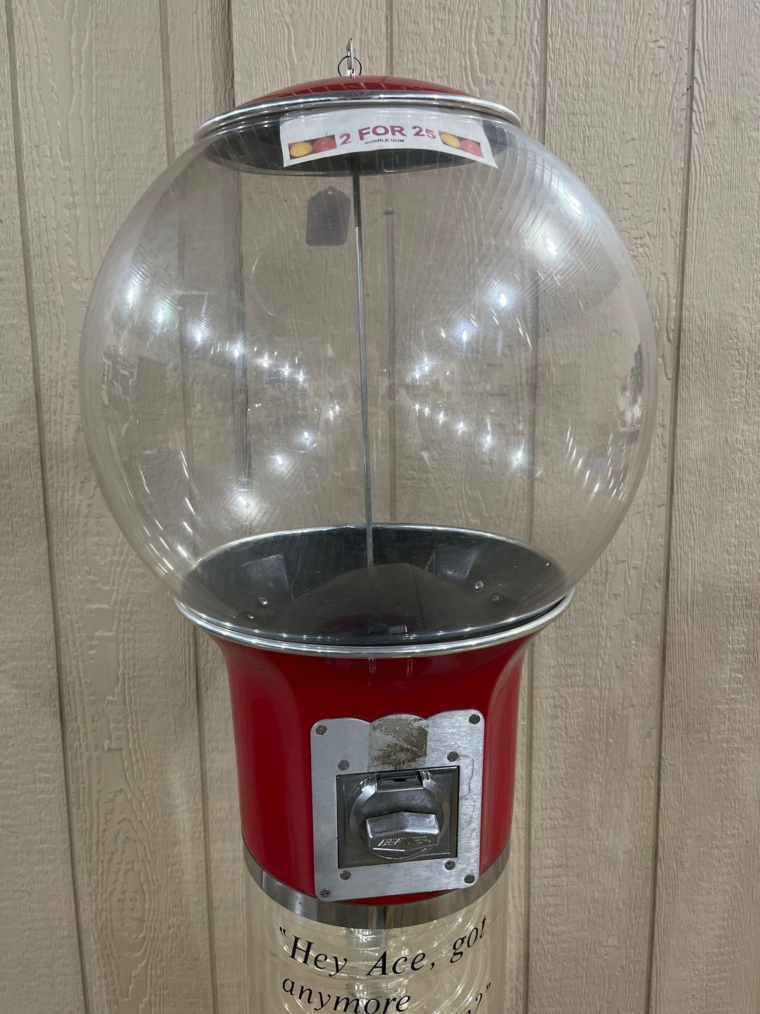 Large Spin Bottom Gum Ball Machine - 2