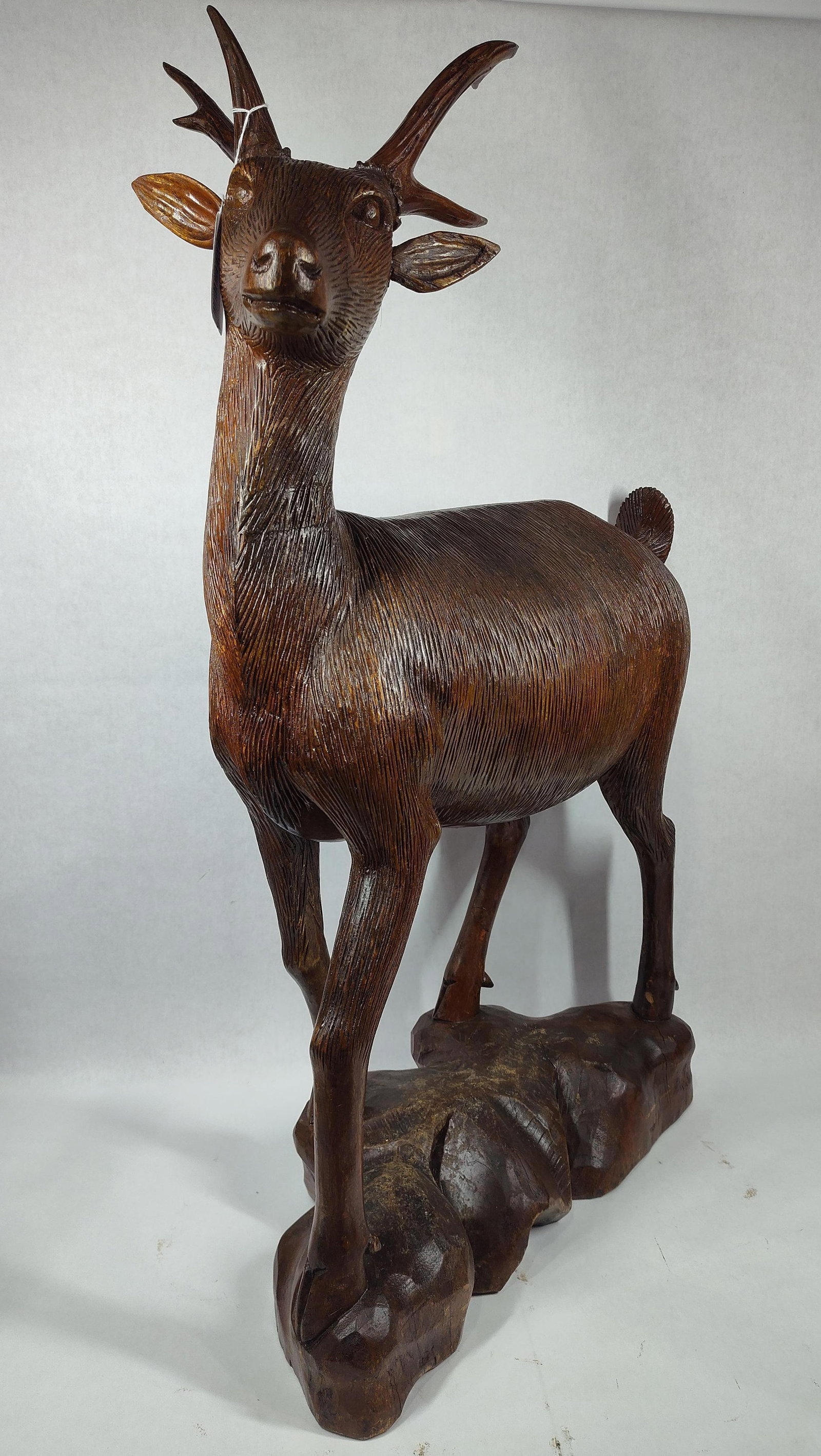 Wooden Carved Stag (1 of 9)
