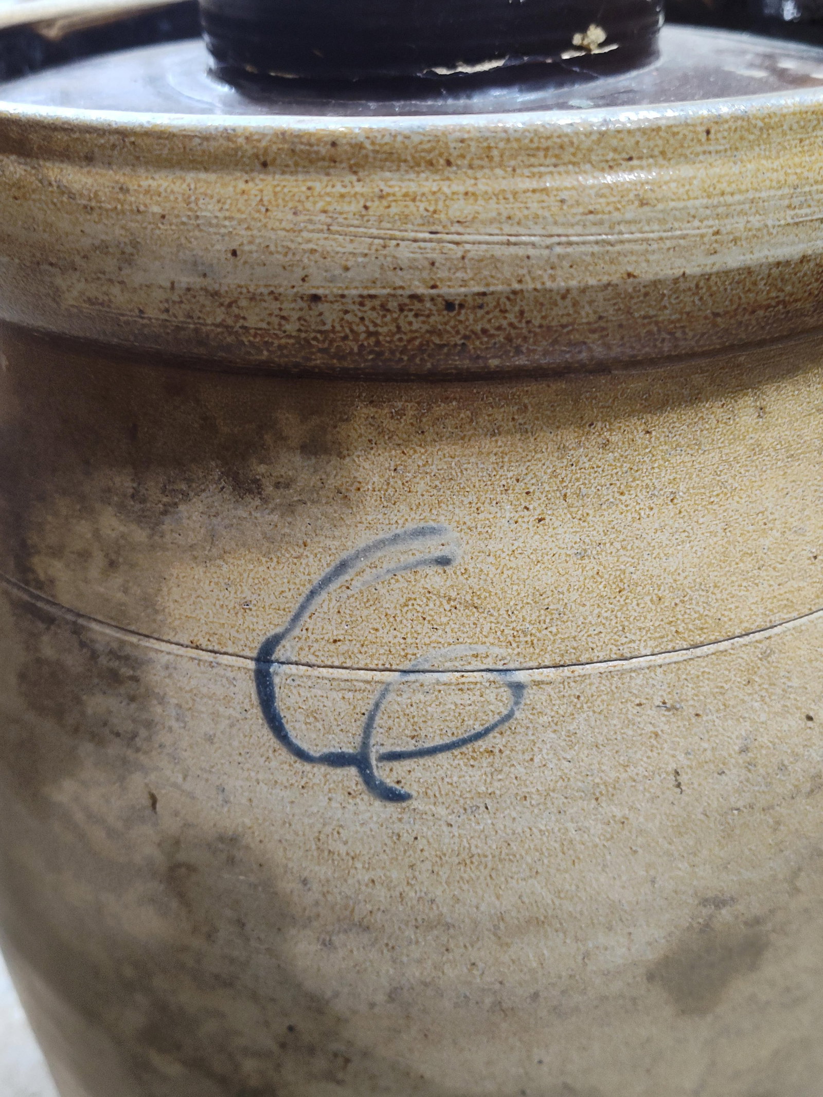 Stoneware 6gal Dasher Churn - 5