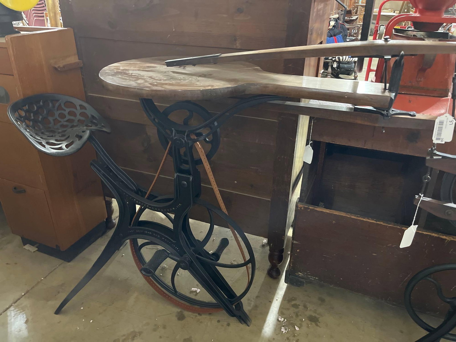 Restored WF & J Barnes Pedal Powered Scroll Saw (1 of 7)
