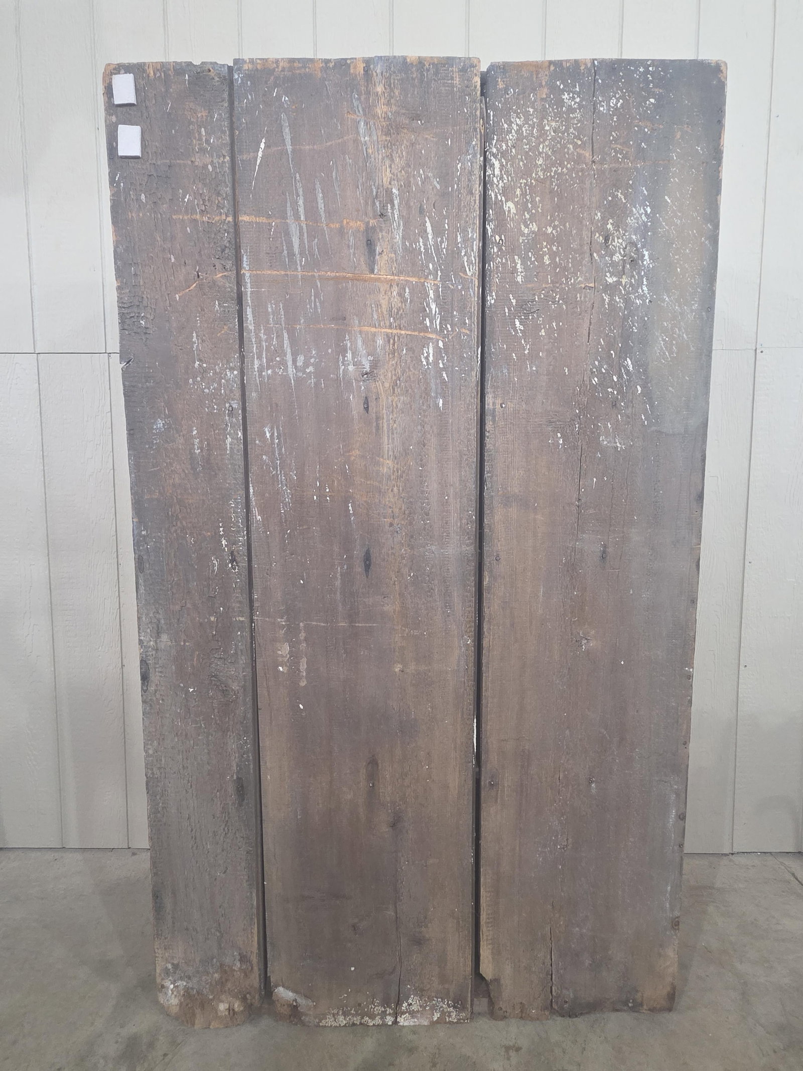 Outstanding early Primitive Mustard Stepback Cupboard - 8