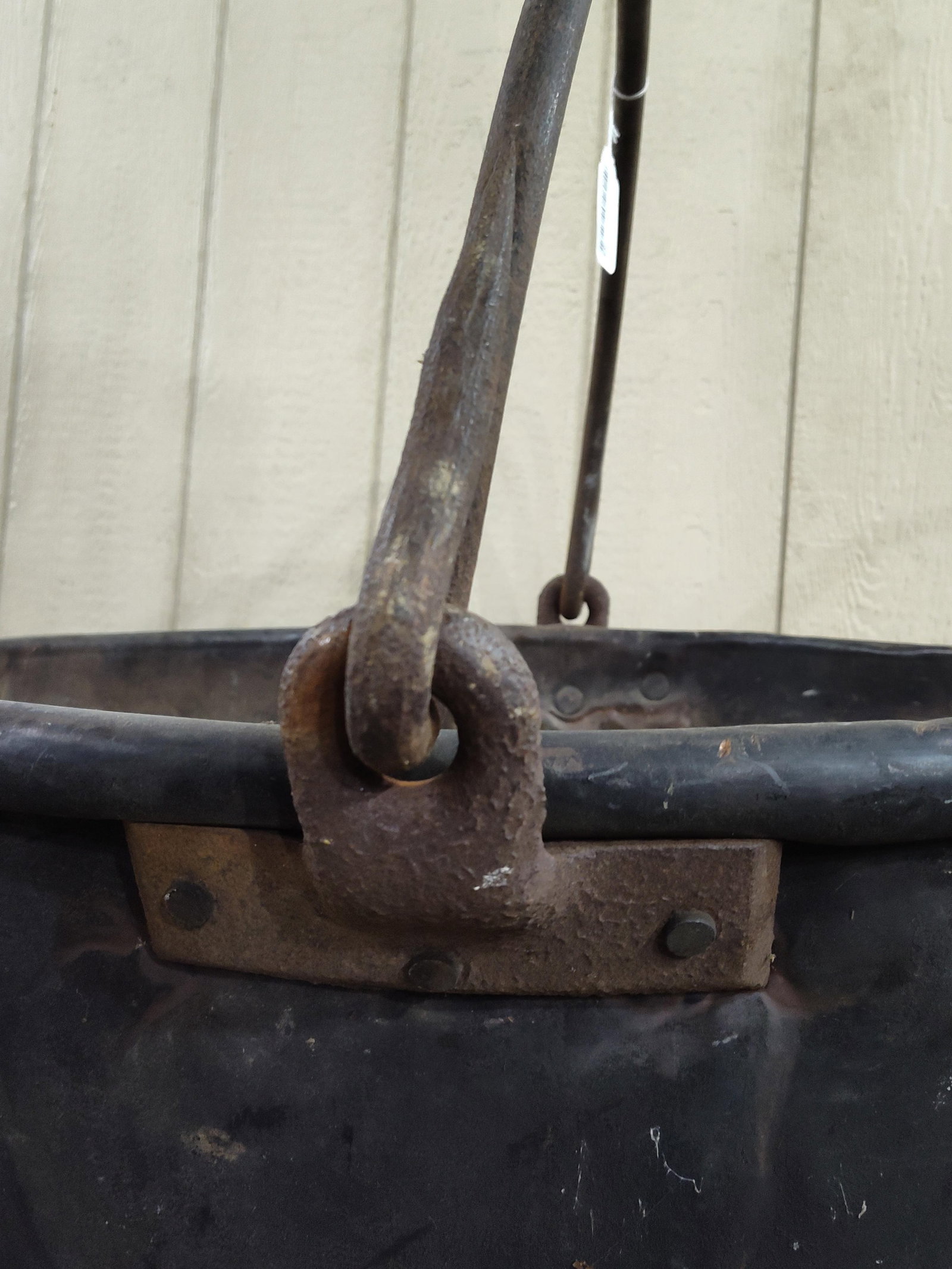 Large Dovetailed Bottom Copper Kettle - 4