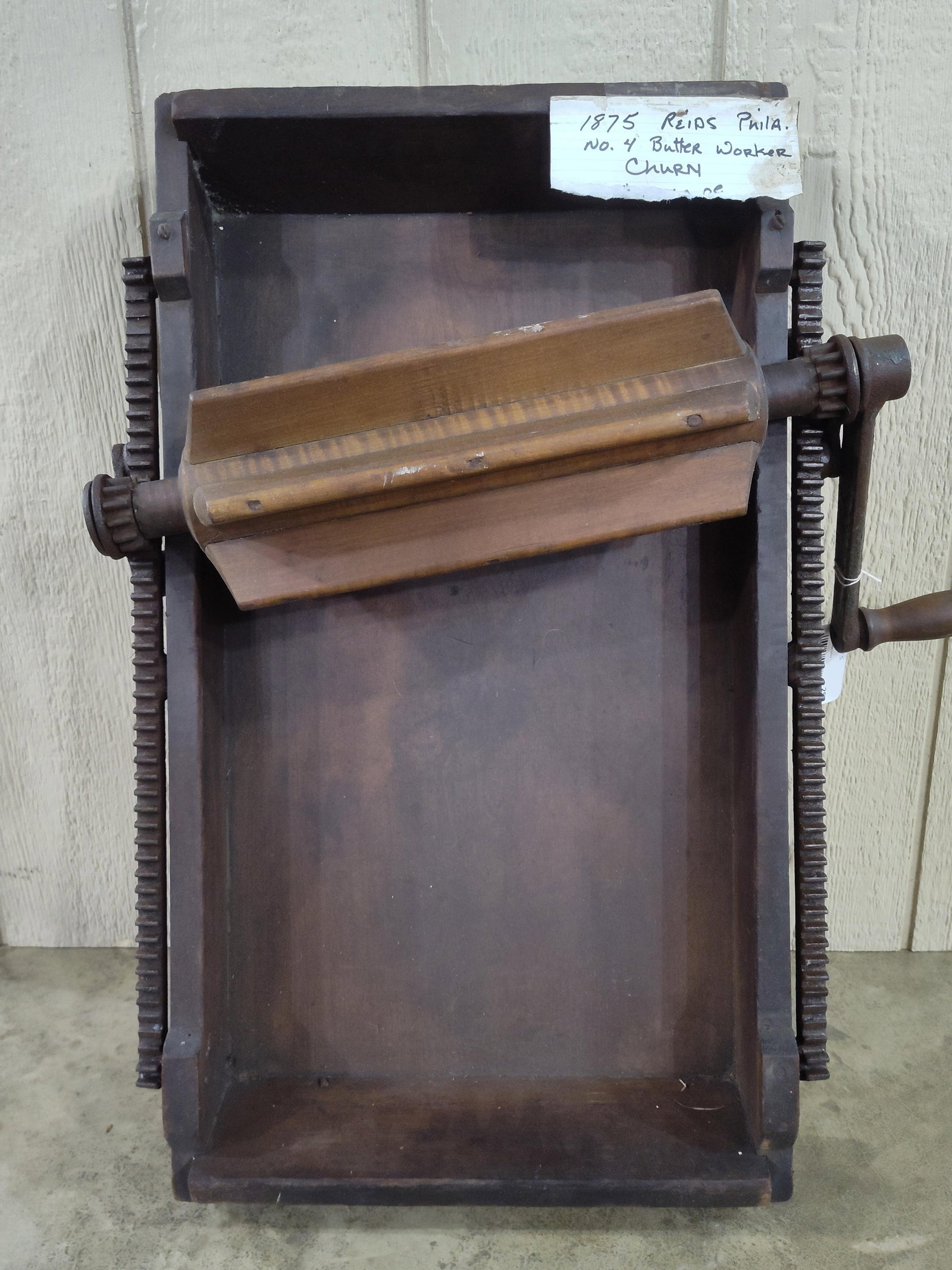 1875 Reids Phila No.4 Butter Worker: 16in x 28in.