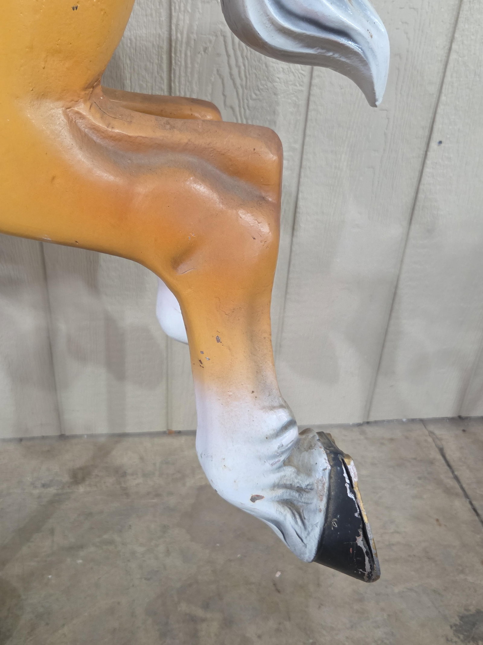 Painted Carousel Horse on stand - 11