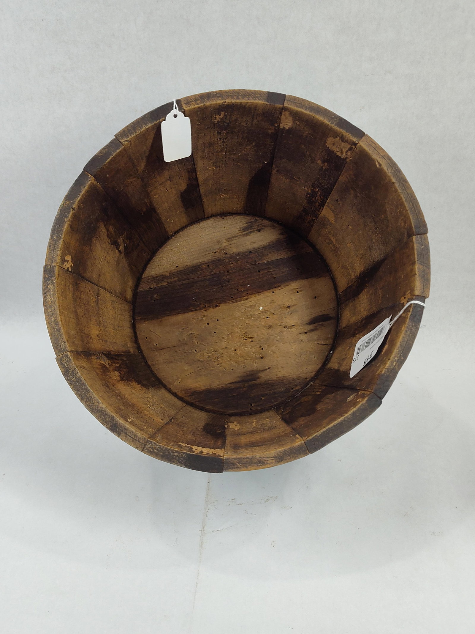 Great Primitive Blue Painted Bucket - 3
