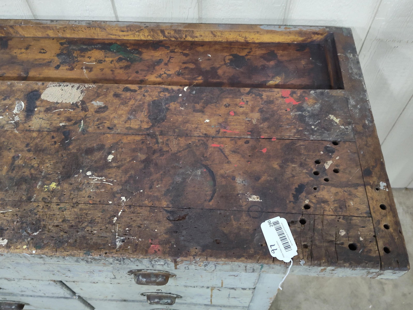 Great Painted 5-drw Workbench - 2