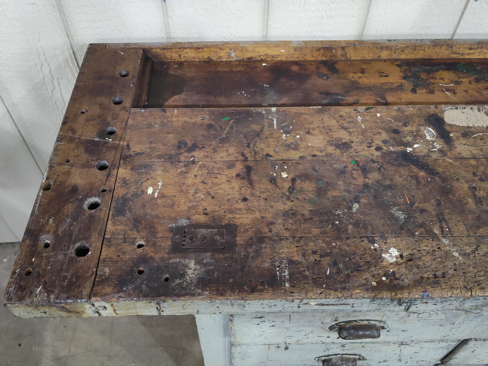 Great Painted 5-drw Workbench - 3