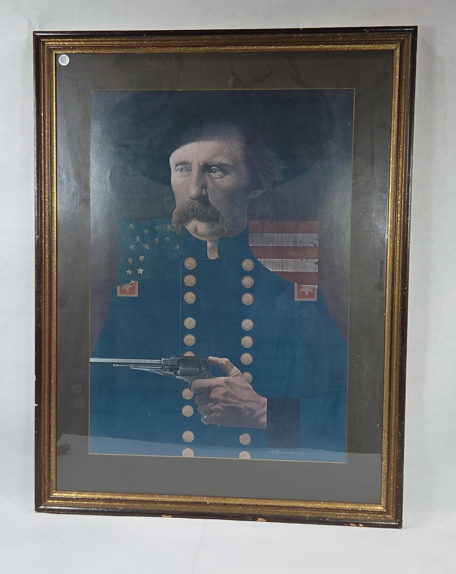 "Custer to Cochise" framed lithograph: A wild west saga told in art, by O'Grady Galleries Chicago. Great condition! 34in x 26in framed.