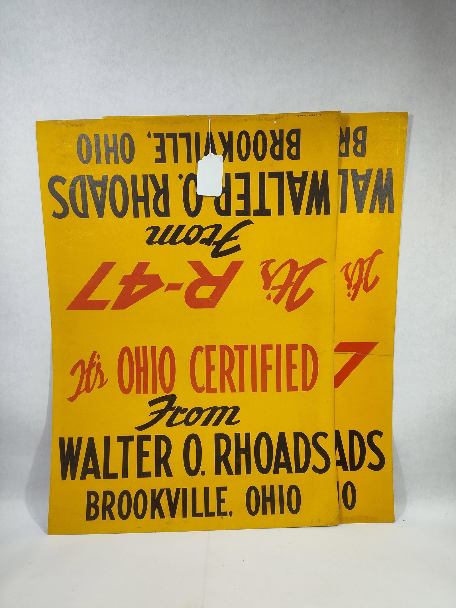 2- Walter Rhoads cardboard signs (1 of 6)