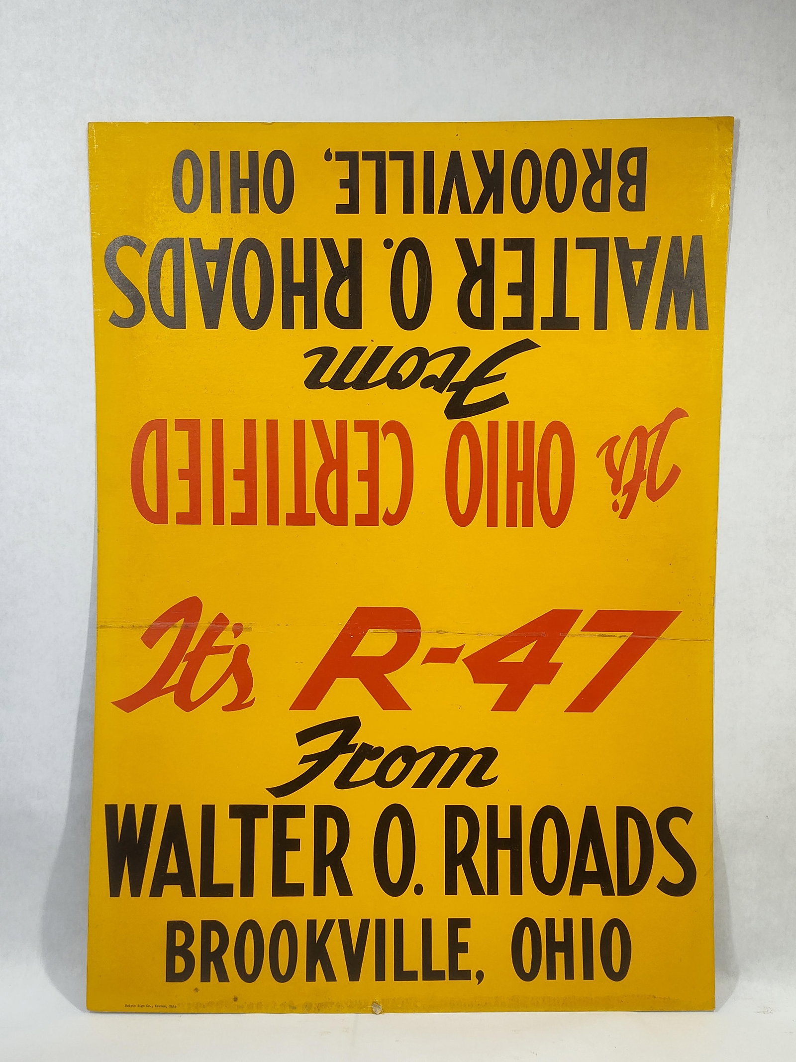 2- Walter Rhoads cardboard signs - 4