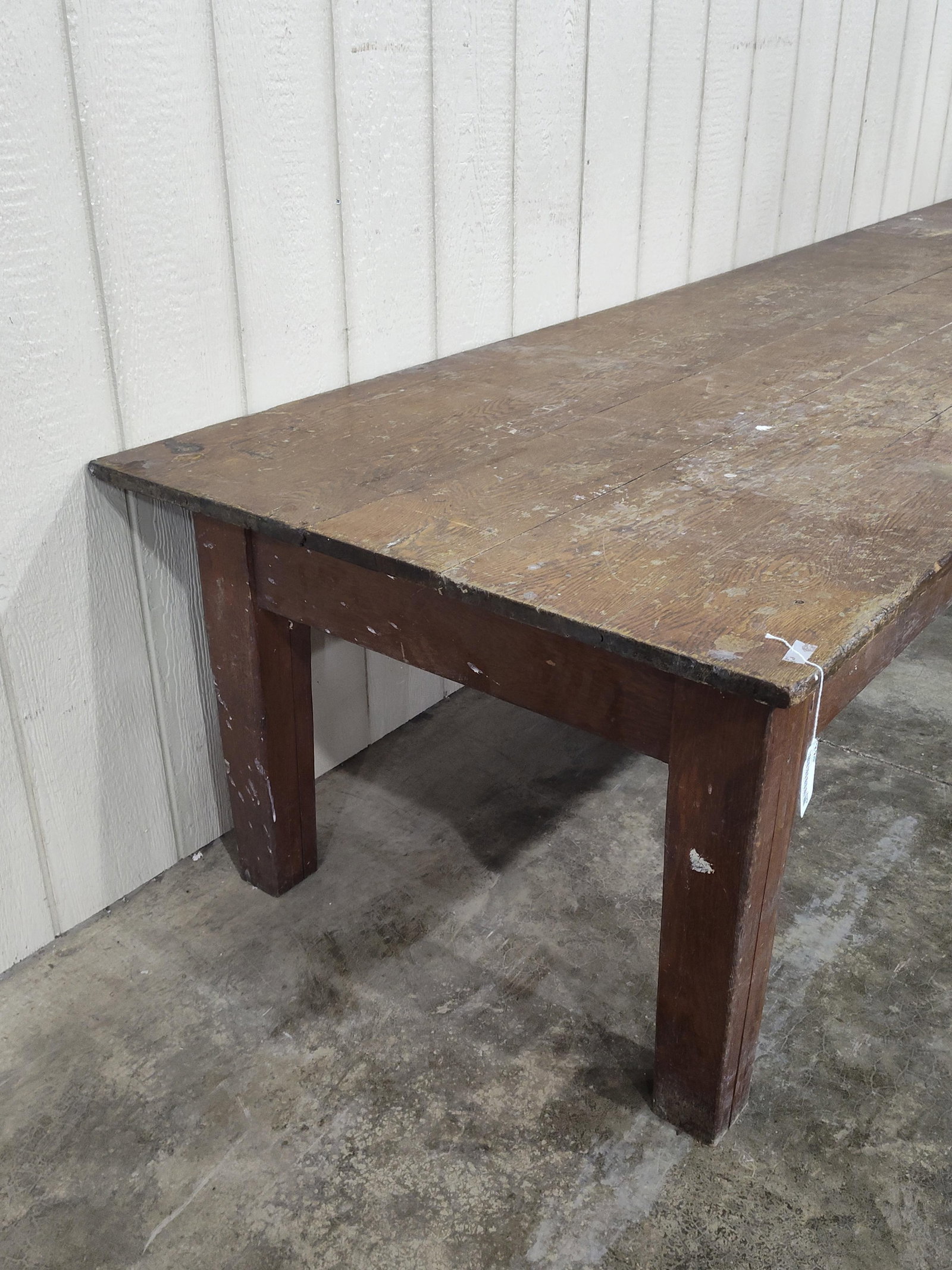 Early Oak 10ft Mercantile Table - 2