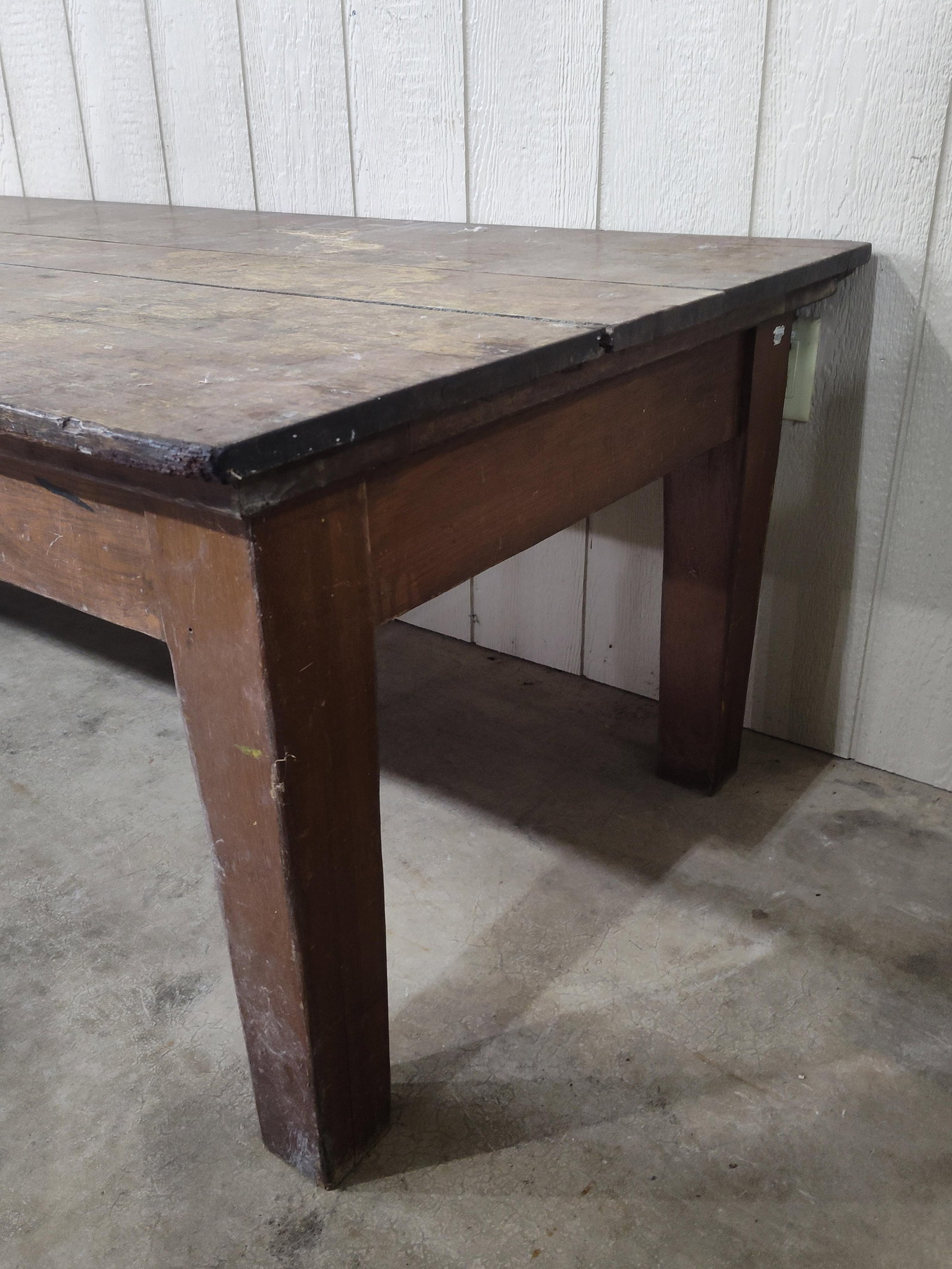 Early Oak 10ft Mercantile Table - 4