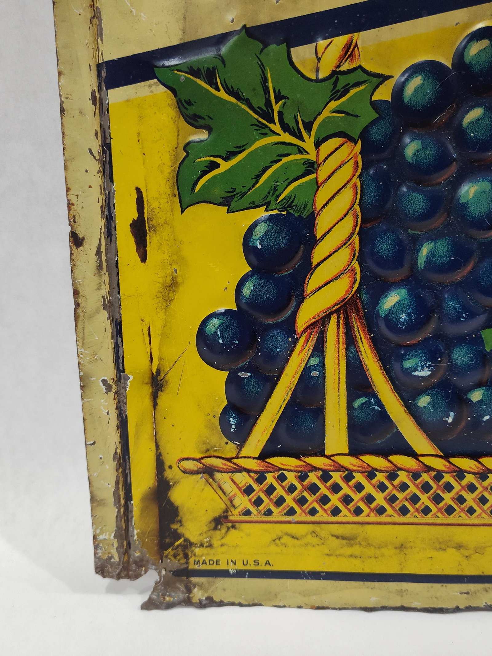 SST Grape Ola embossed sign - 2