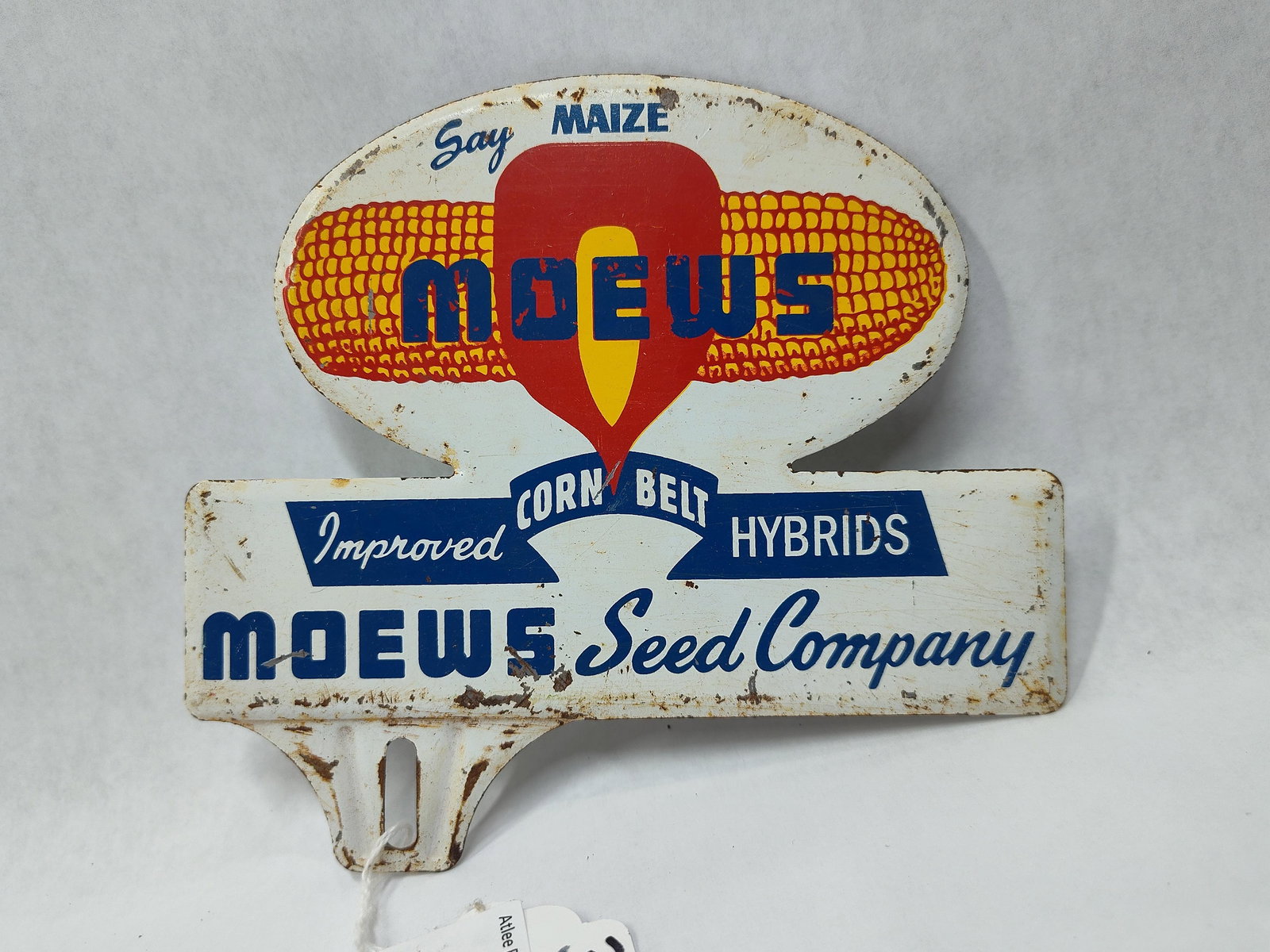Moews Seed Company Metal License Plate Topper (1 of 4)