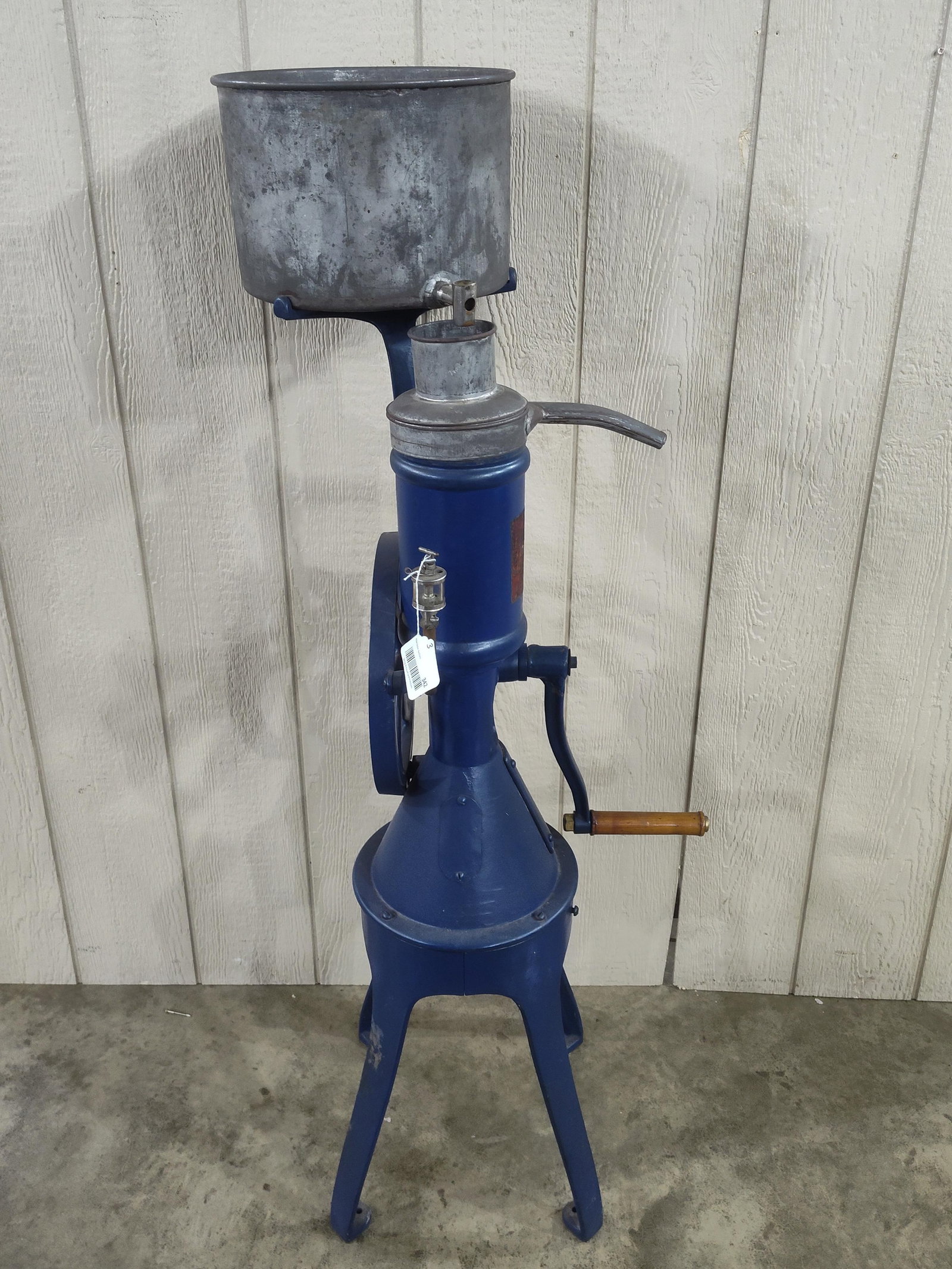The Improved Economy Cream Separator: Appears to have an older restoration or repaint, nice condition! 55in tall.