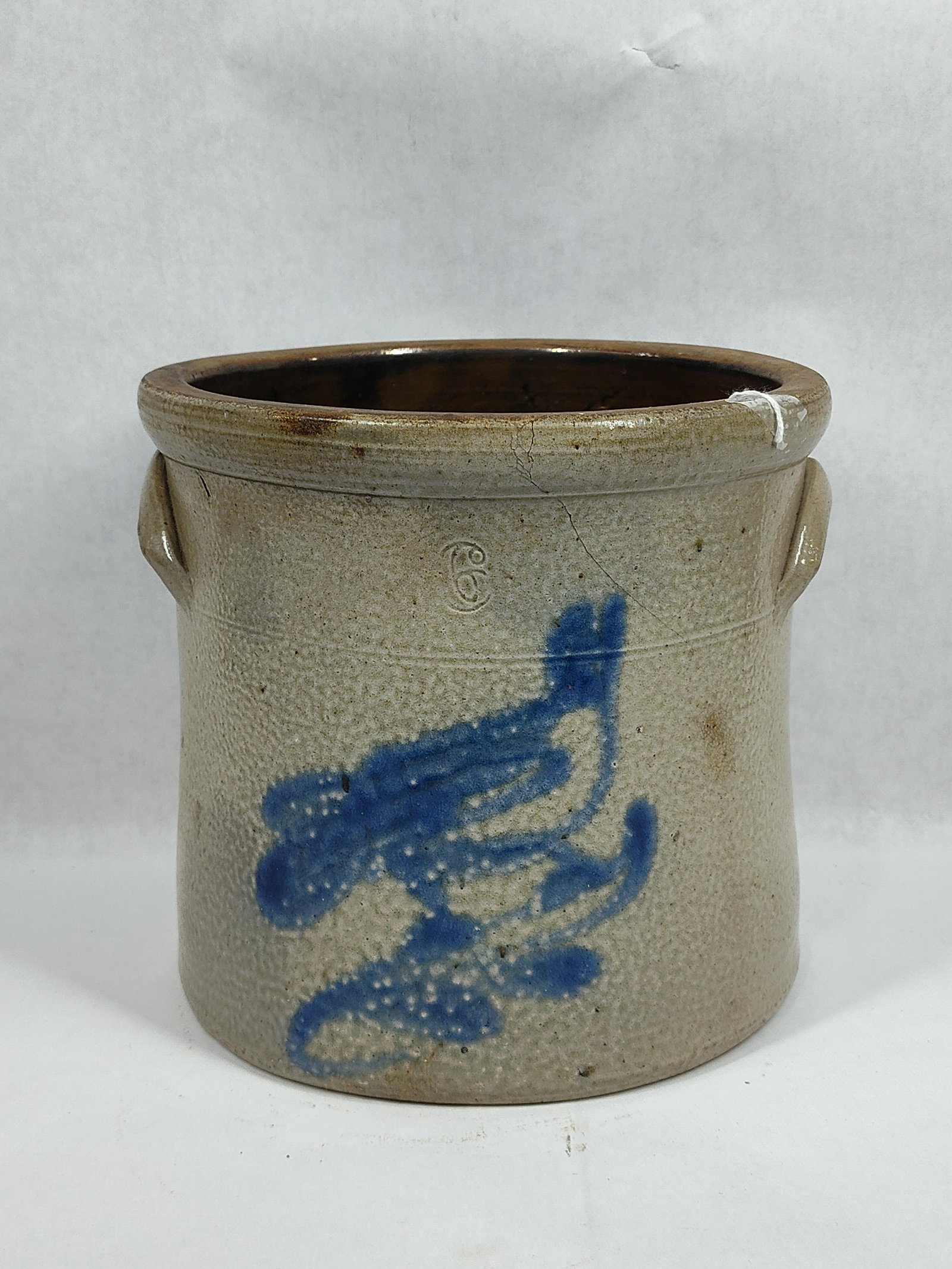 Bird Decorated 6qt stoneware crock: Excellent condition!! No chips or cracks!! 8.5in diameter and tall.