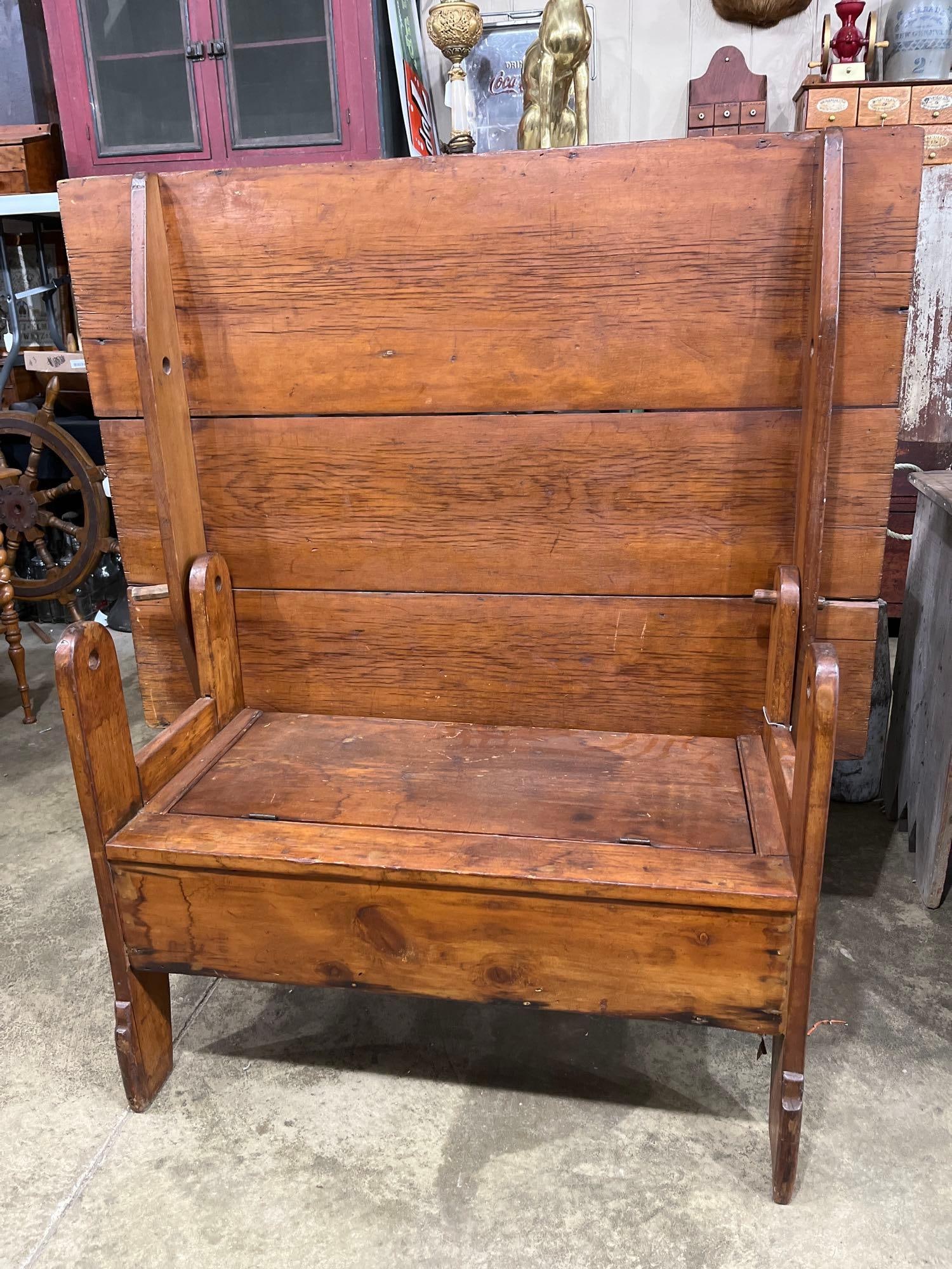 Early American Hutch Table w/ Storage (1 of 6)