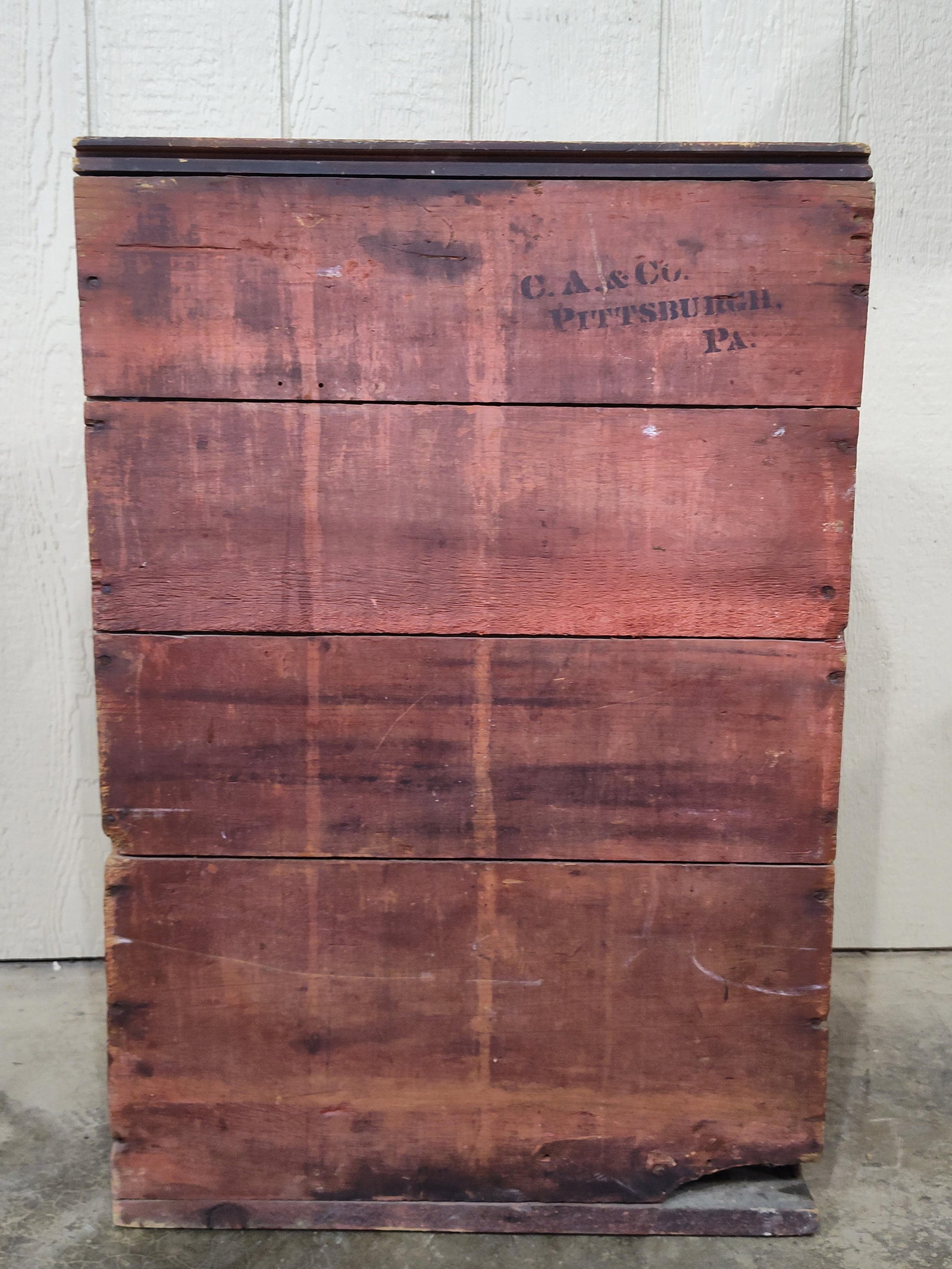 Primitive Painted Jersey Coffee Bin - 7