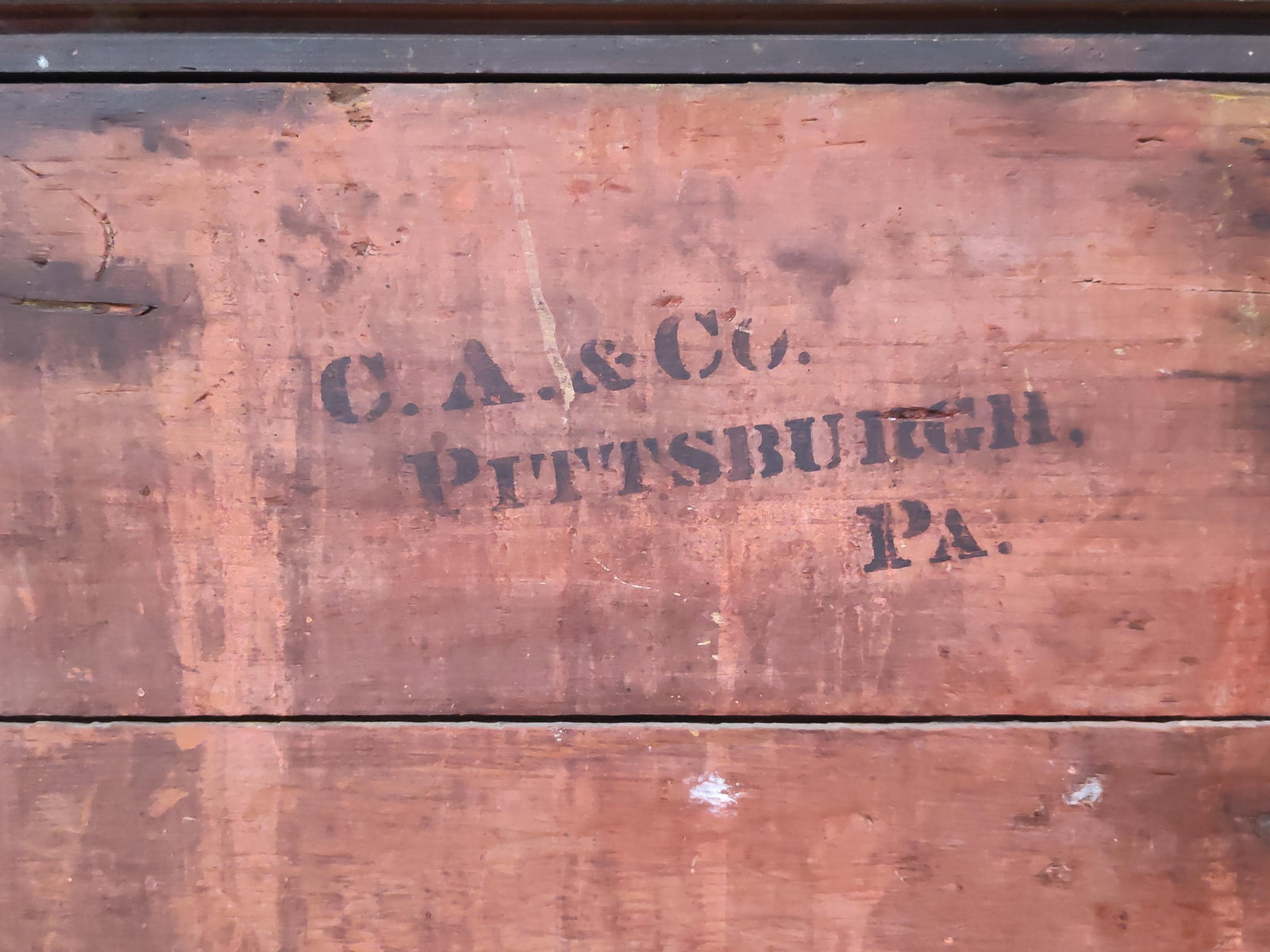 Primitive Painted Jersey Coffee Bin - 8