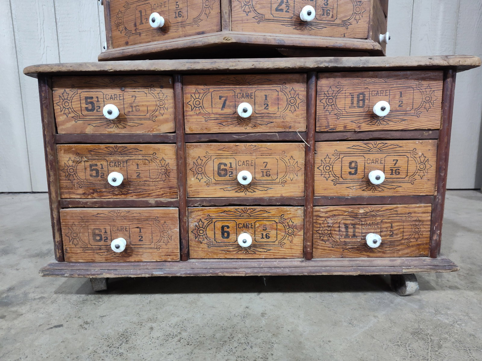 Outstanding Octagonal 98drw Rotating Hardware Cabinet - 5