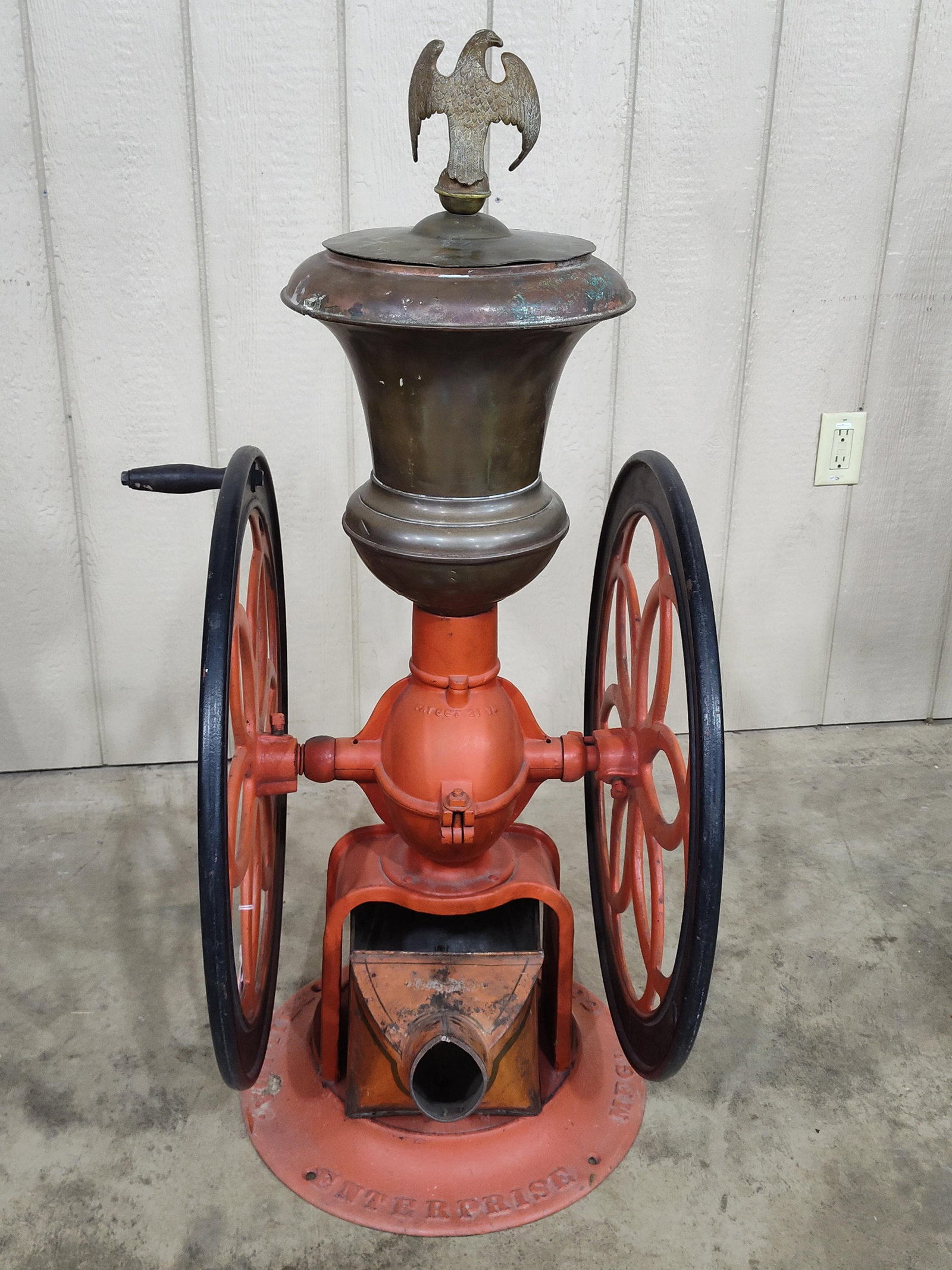 Large Enterprise Double Wheel Coffee Mill - 10