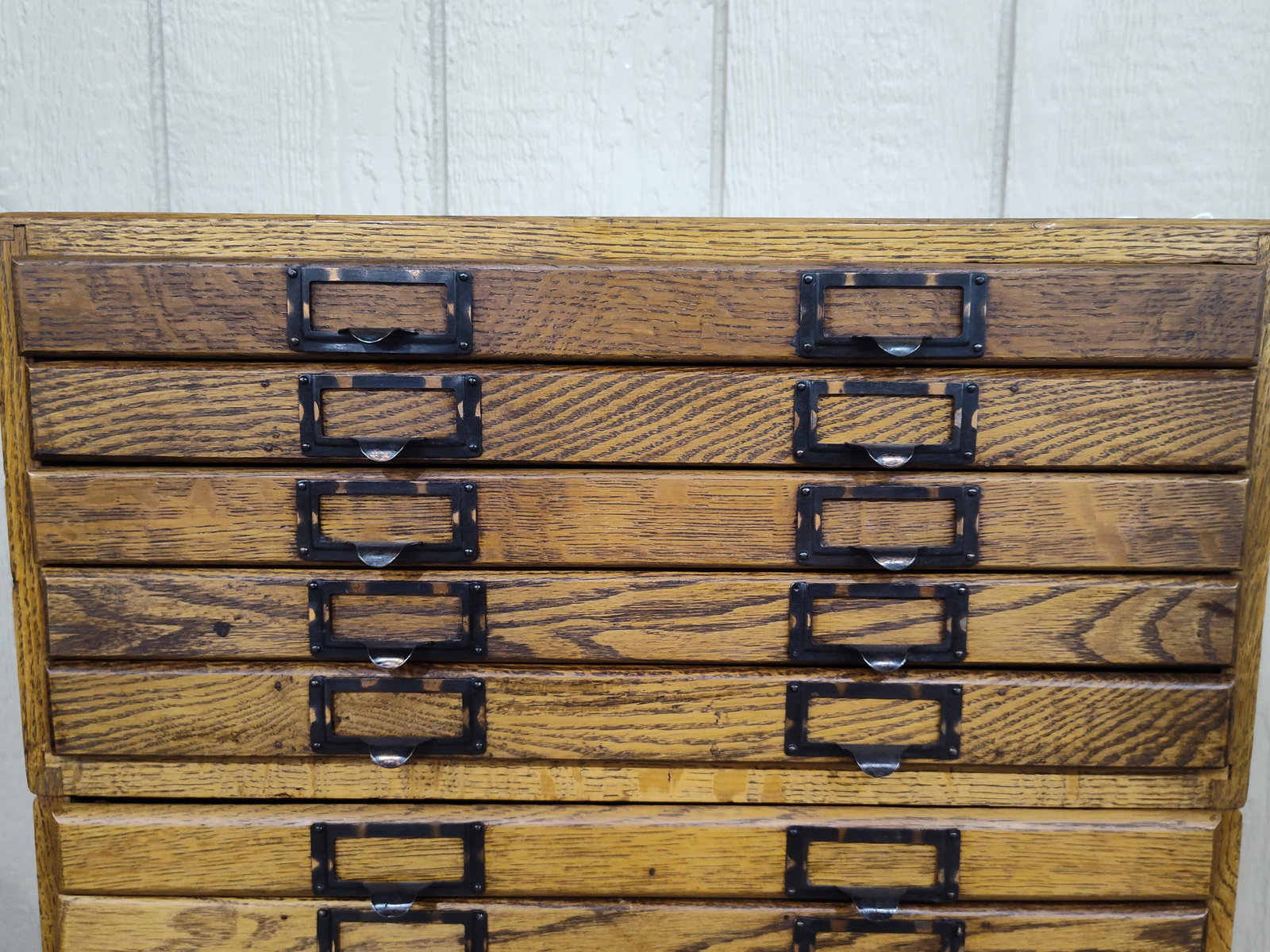 Excellent Oak 15-drw Stackable Printers Cabinet - 2