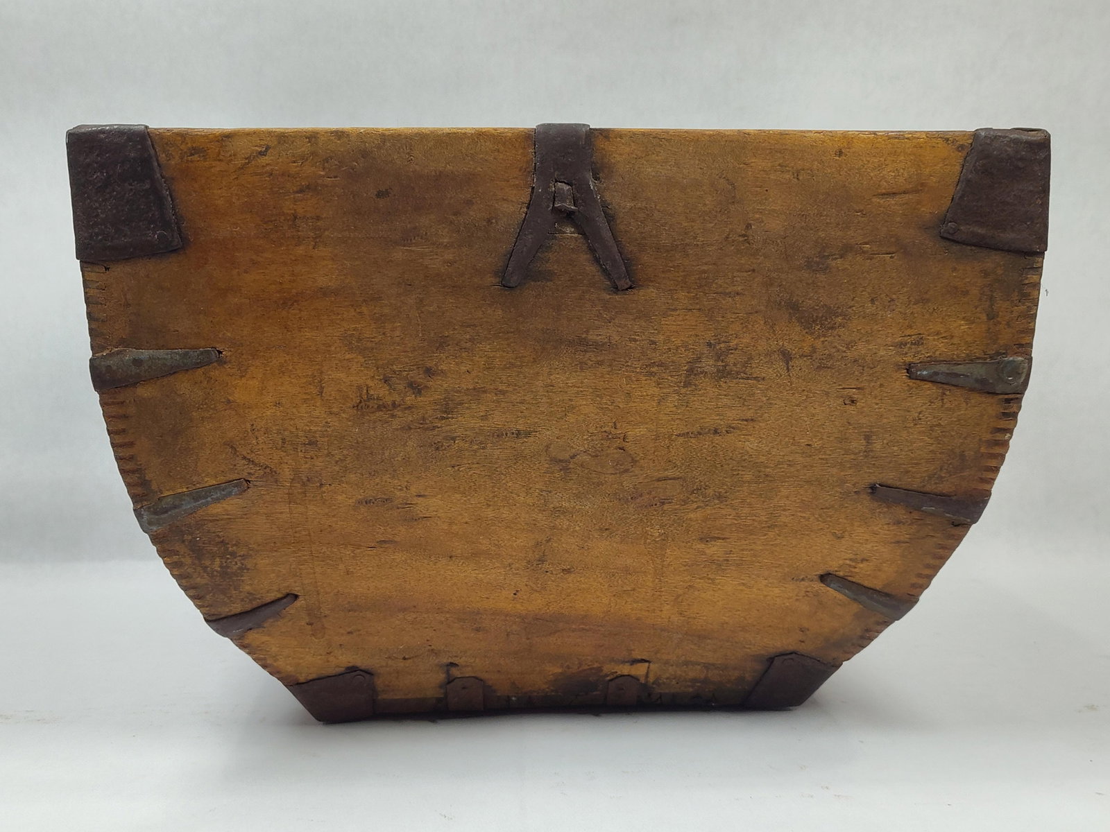 Primitive Dovetailed Rice Measure: 14in x 14in 9.5in tall.