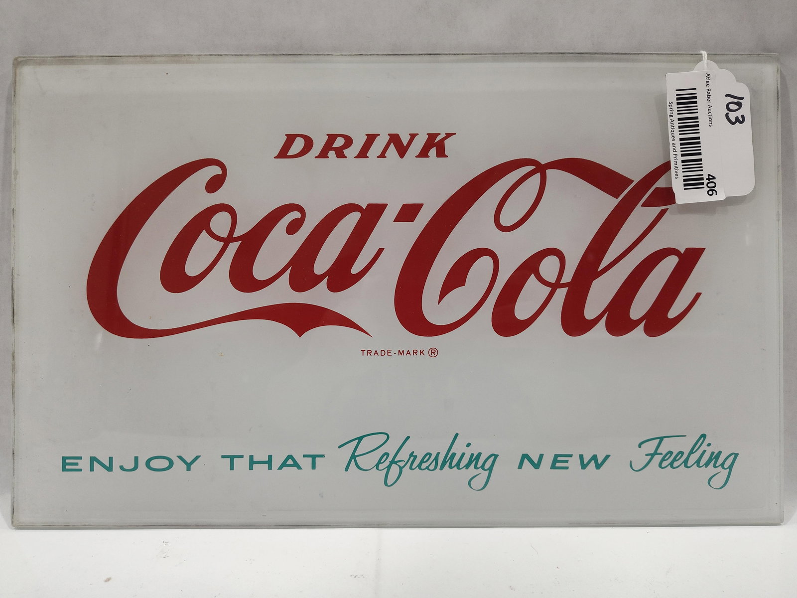 Coca-Cola glass panel (1 of 4)
