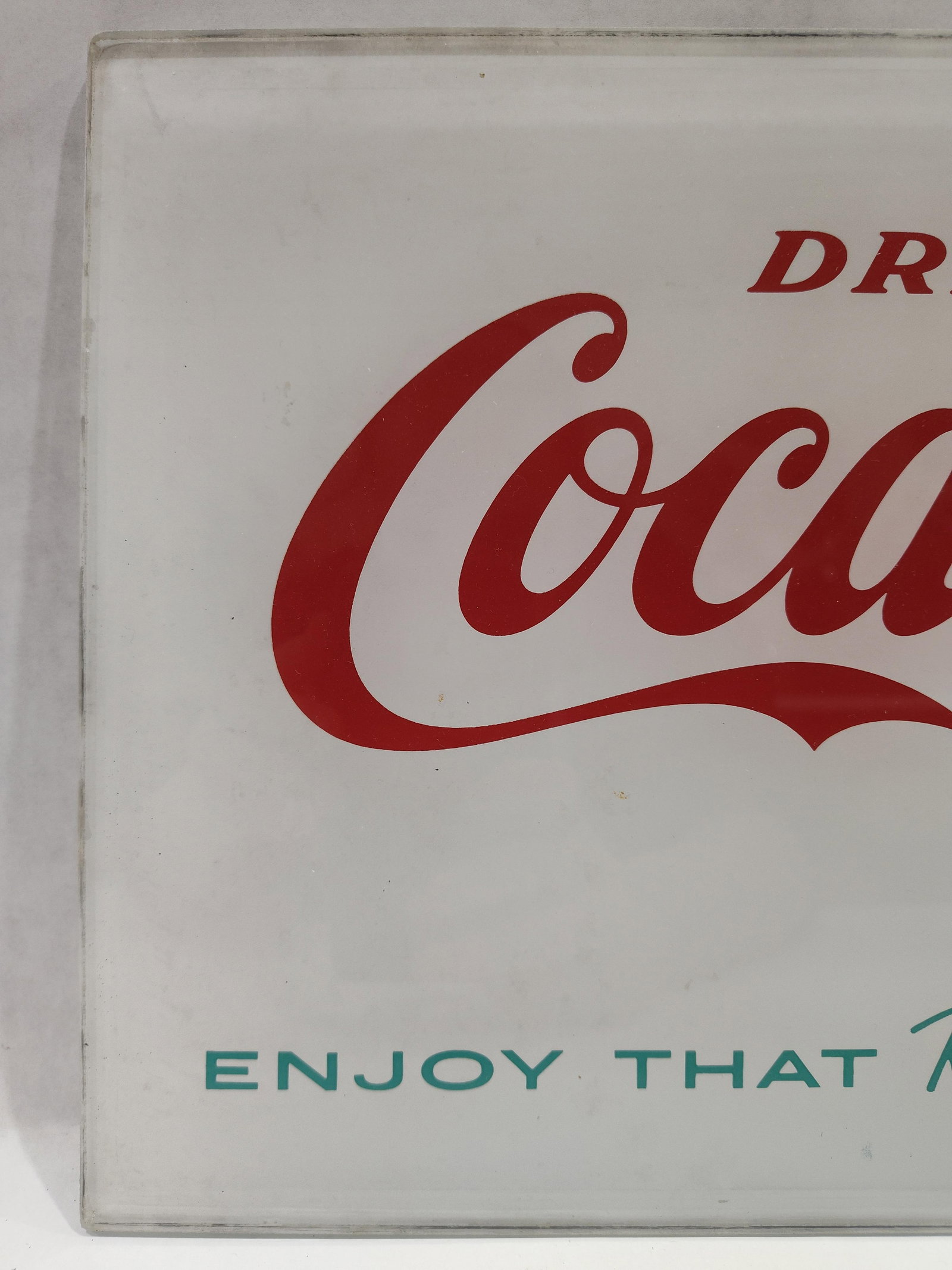 Coca-Cola glass panel - 2