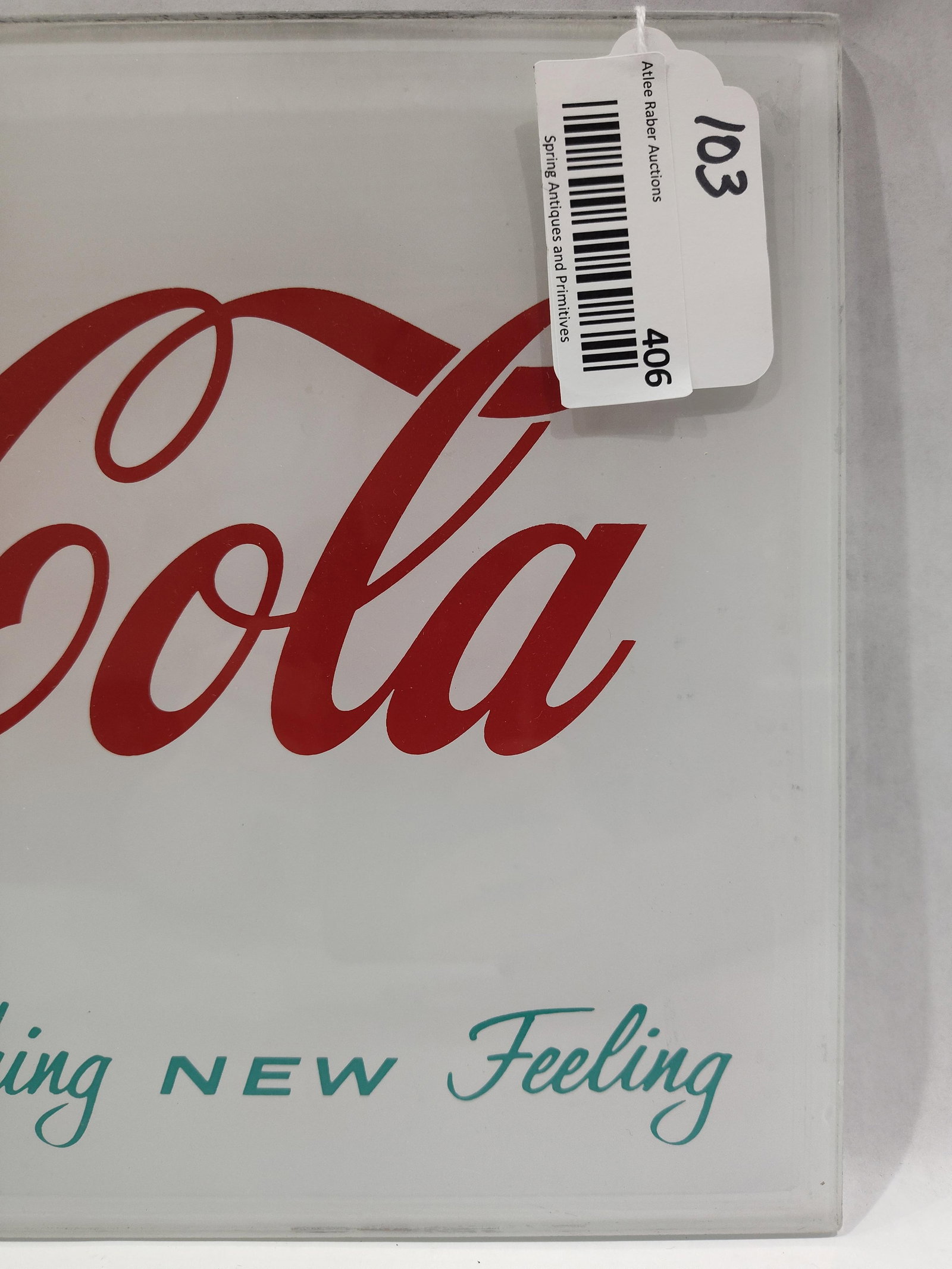 Coca-Cola glass panel - 3