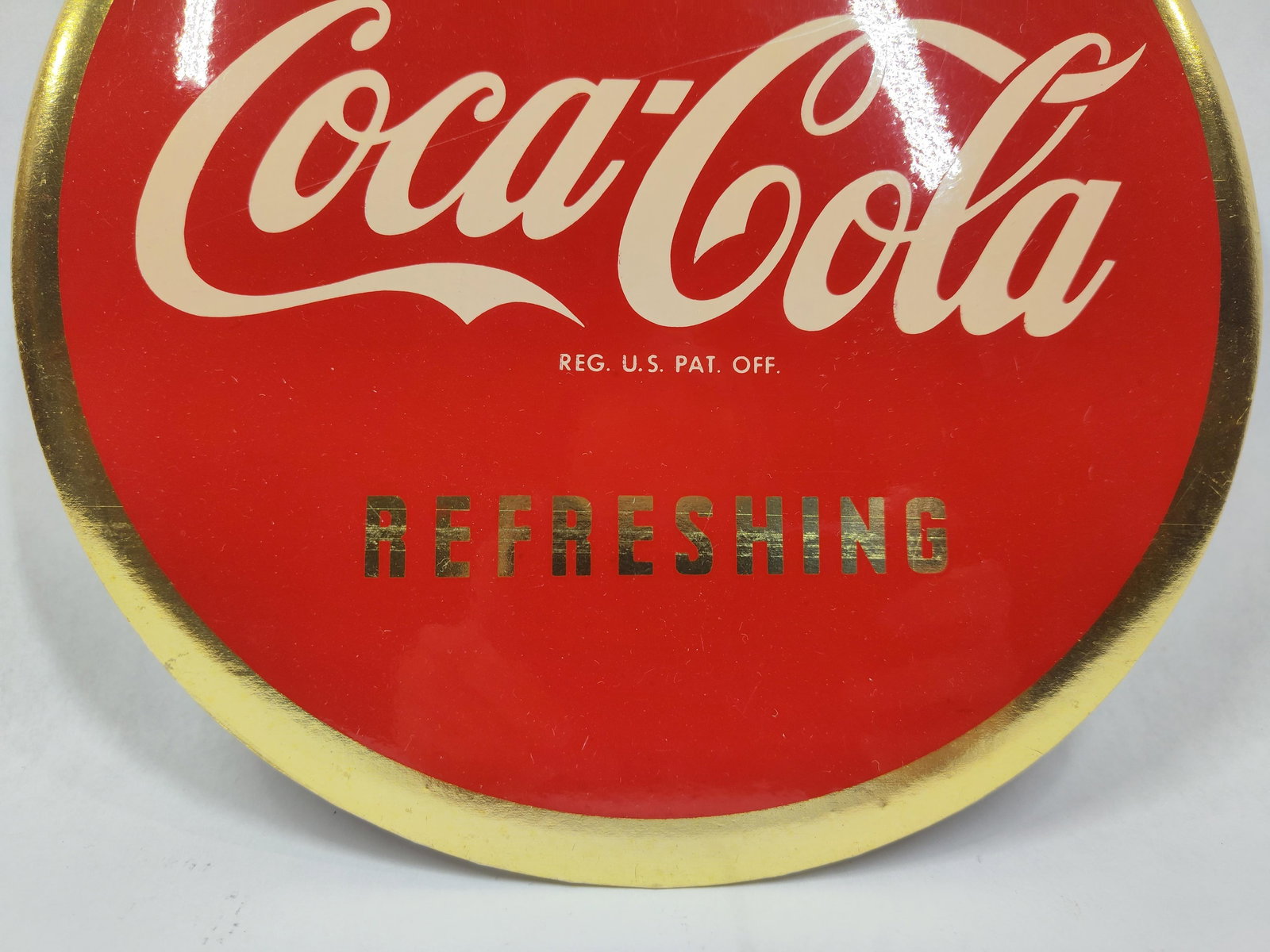 1940s Coca-Cola Celluloid Easelback Button sign - 3