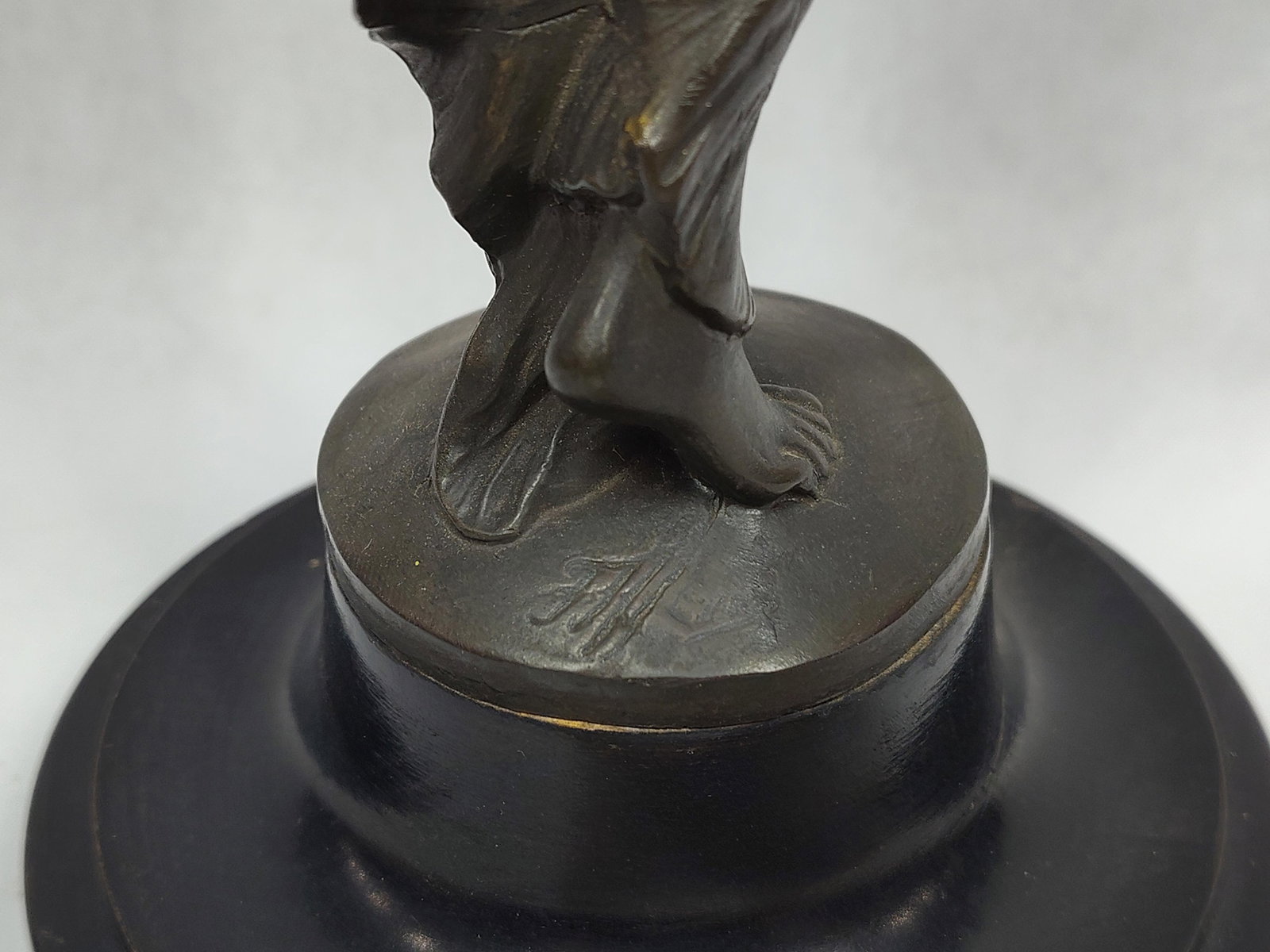 Bronze Figural with Swinger Pendulum Clock - 12