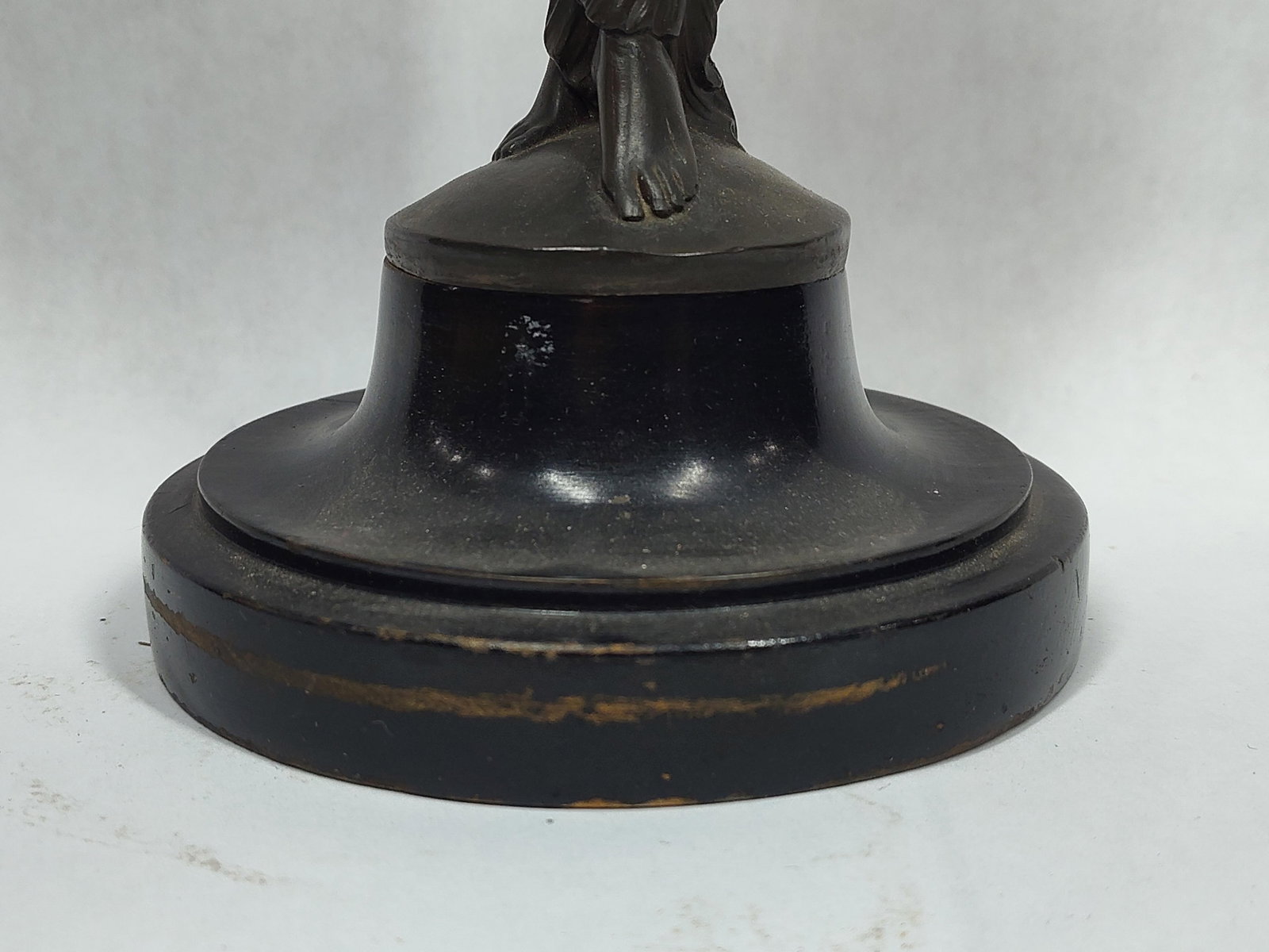 Bronze Figural with Swinger Pendulum Clock - 14