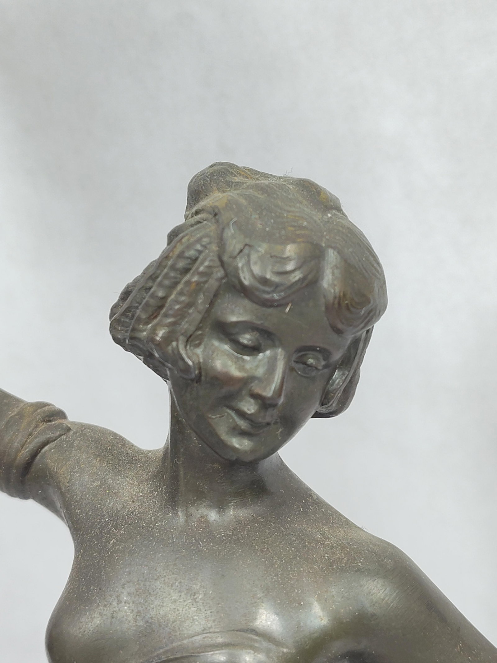 Bronze Figural with Swinger Pendulum Clock - 9