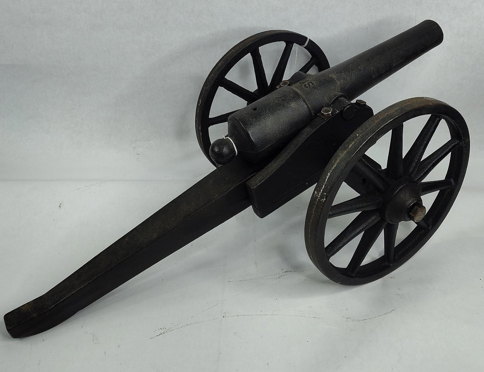 Heavy Cast Iron Cannon marked US (1 of 5)