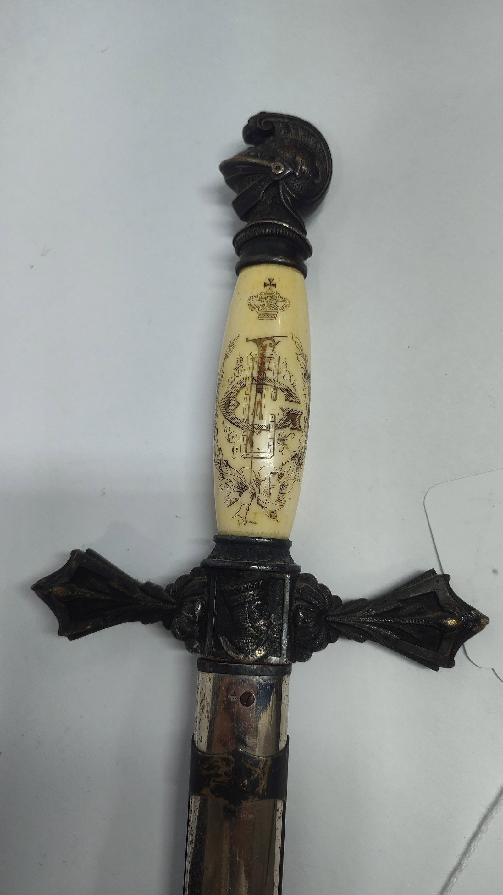 M.C. Lilley & Co Masonic/Knights Templar/ Fraternal Sword: Likley belonging to CF Gartin, or Charles Fenix Gartin. Born in Fulton Co Indiana and buried in Lucas Co Iowa. This sword was in this city for the past 30 years since his passing. This sword is
